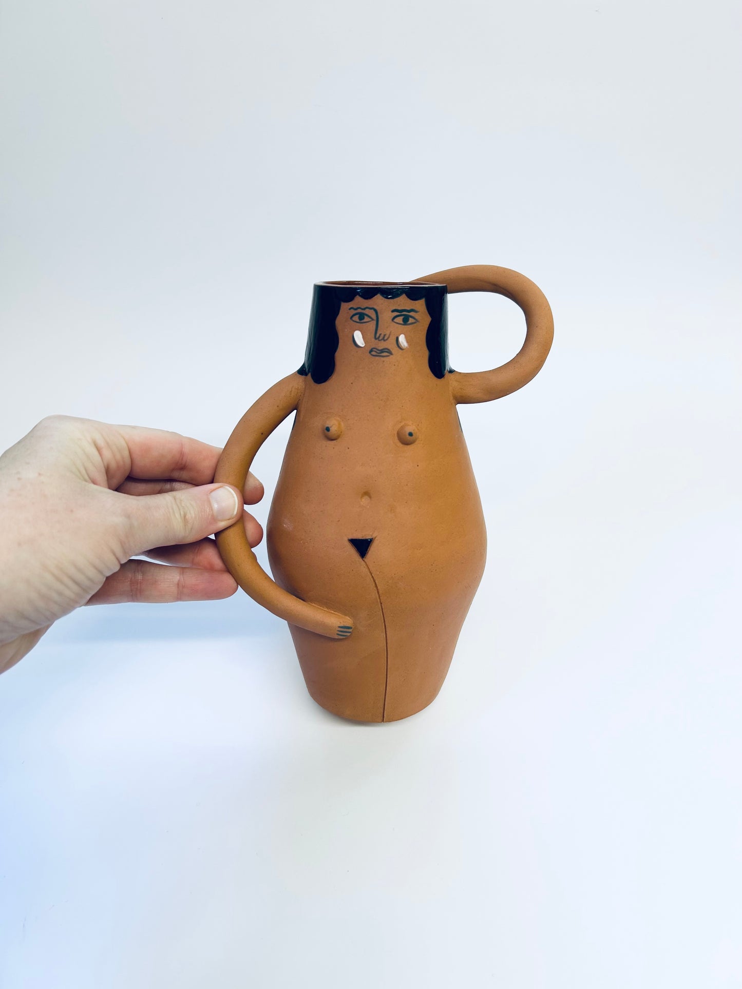 Large Lady Vase Terracotta