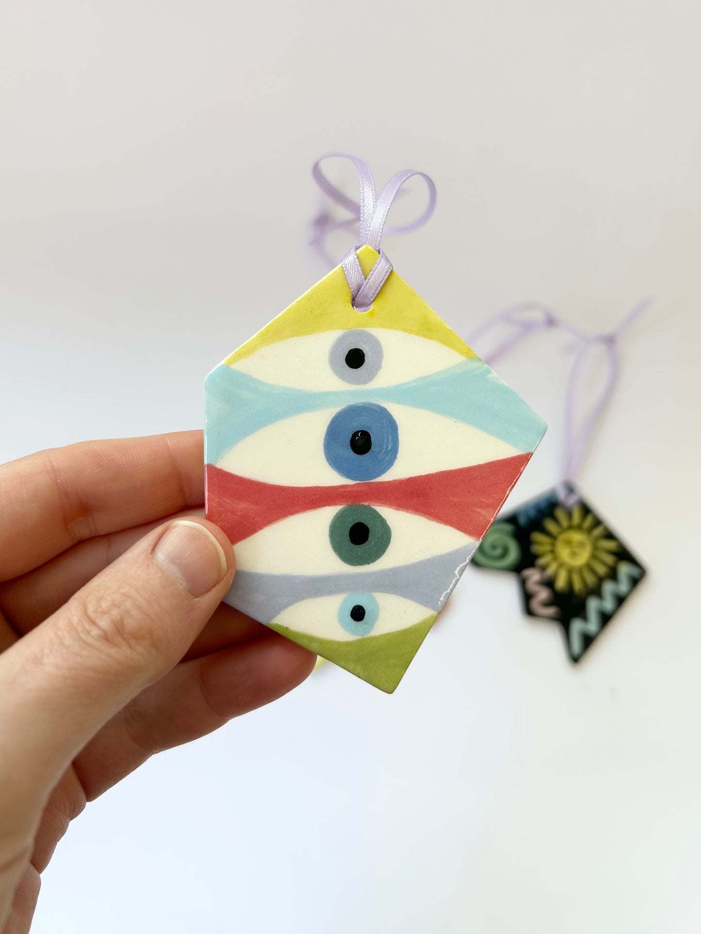 Colourful “off cut” decorations