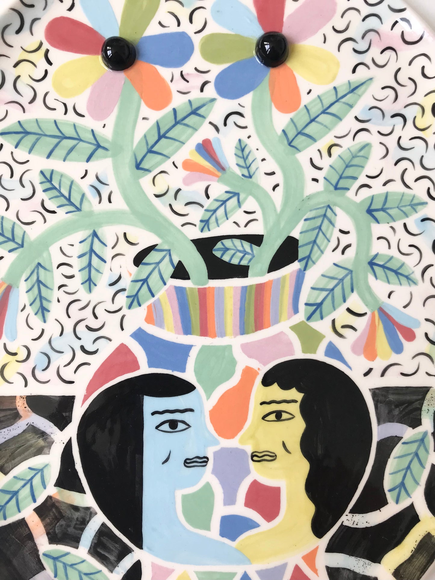 Vase Girl Plate