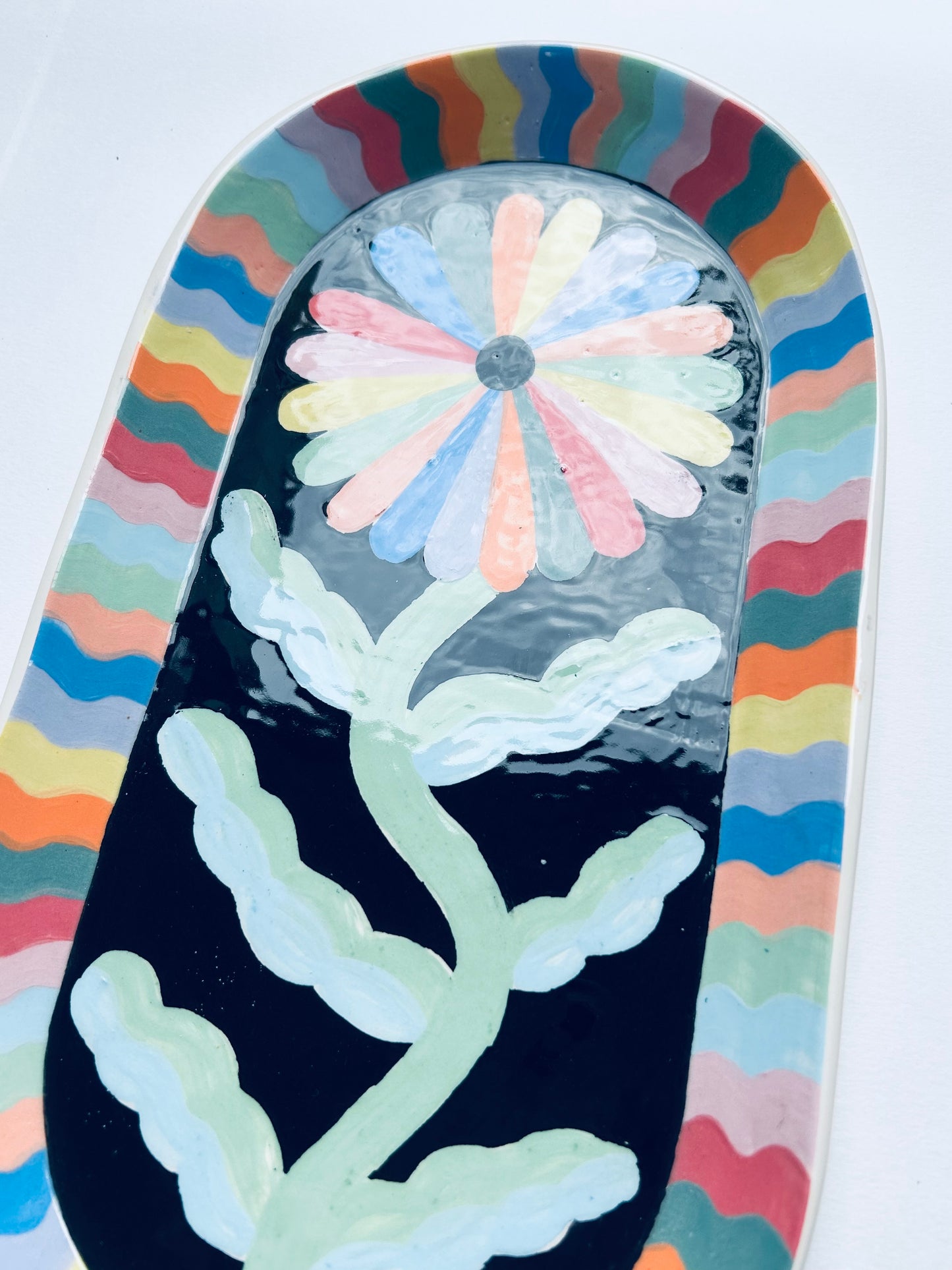 Large Flower Platter