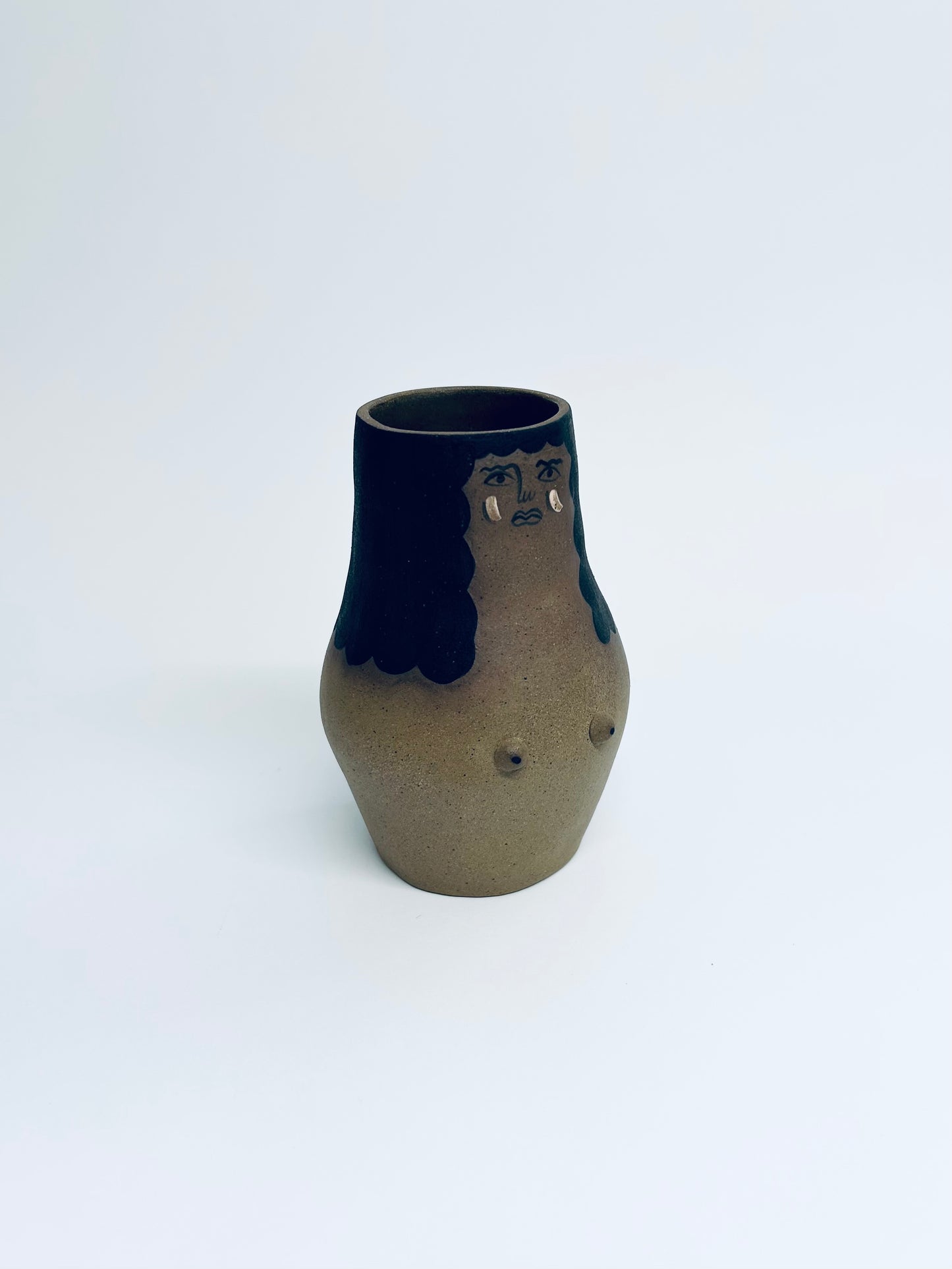Small Lady Vase Brown