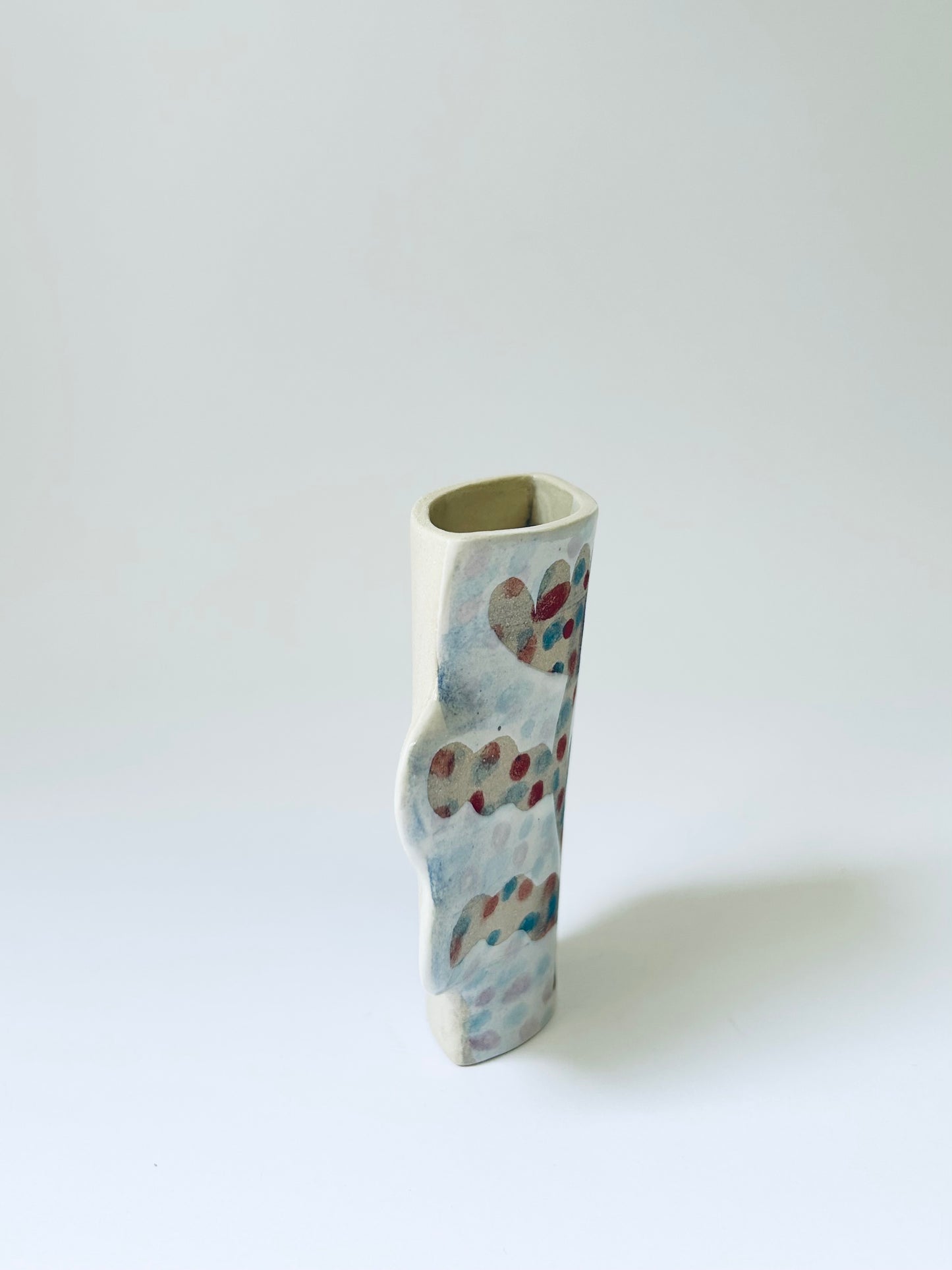 Blue & Red Wall Vase