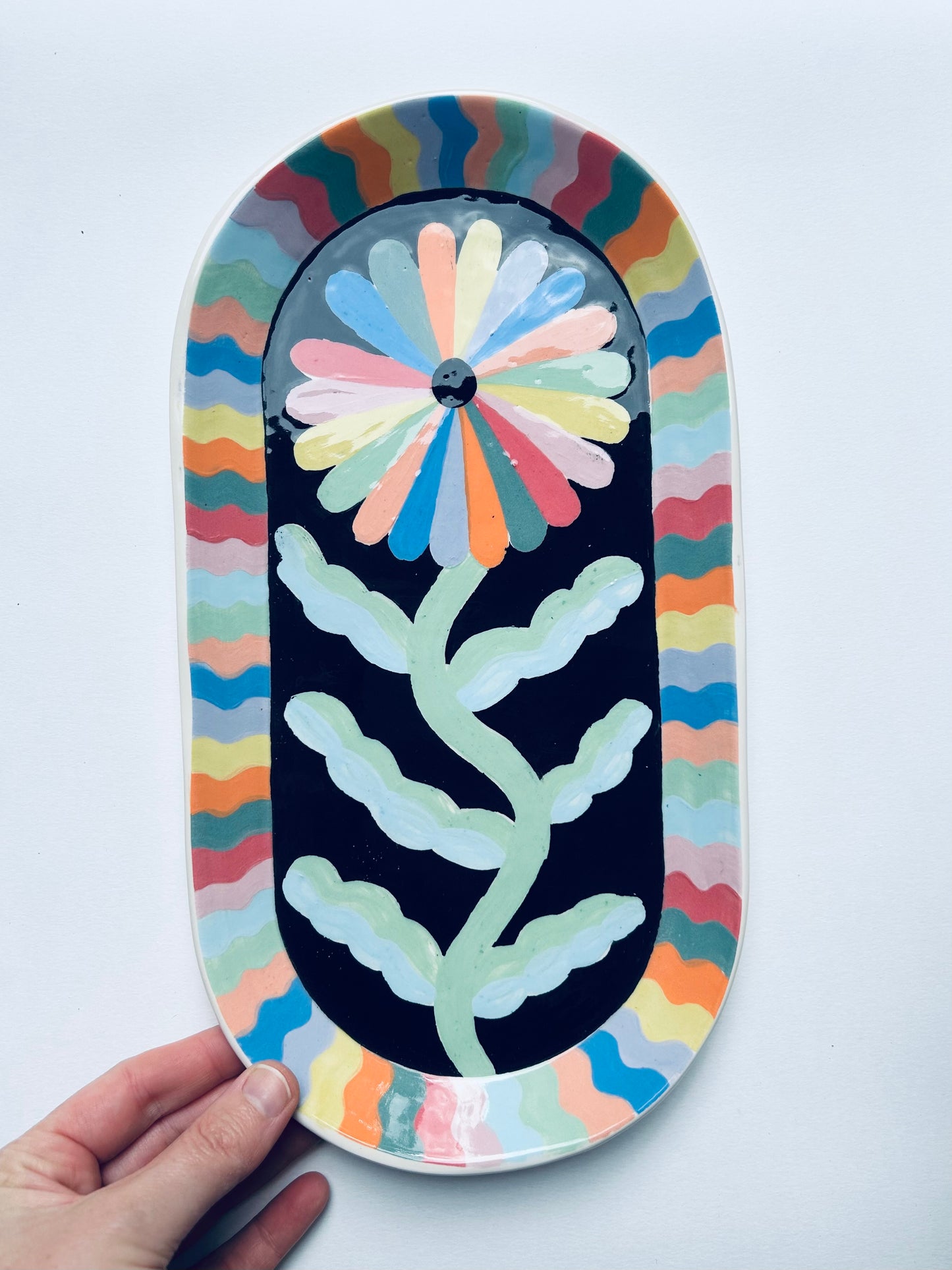 Large Flower Platter