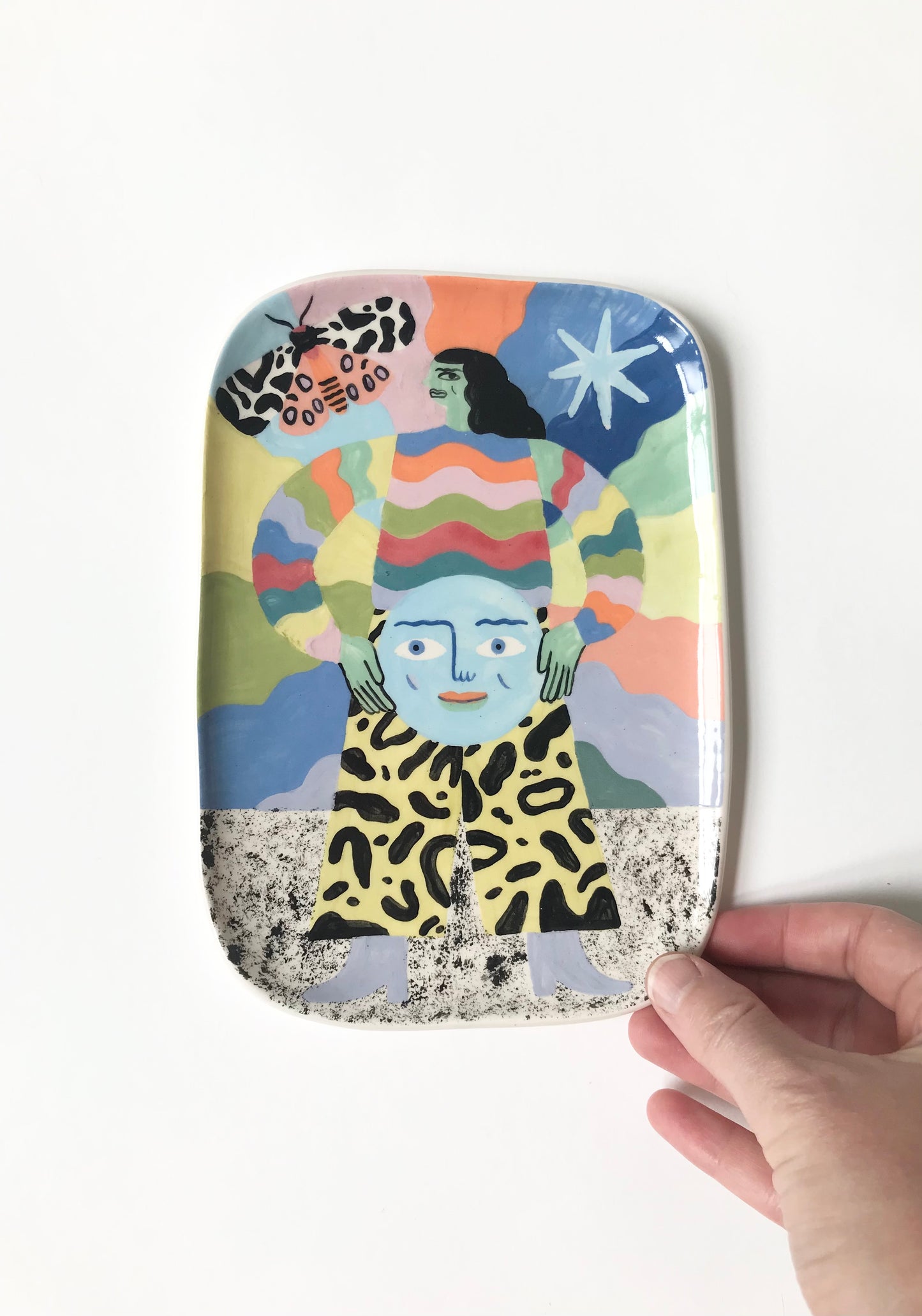 Moth & Moon Plate