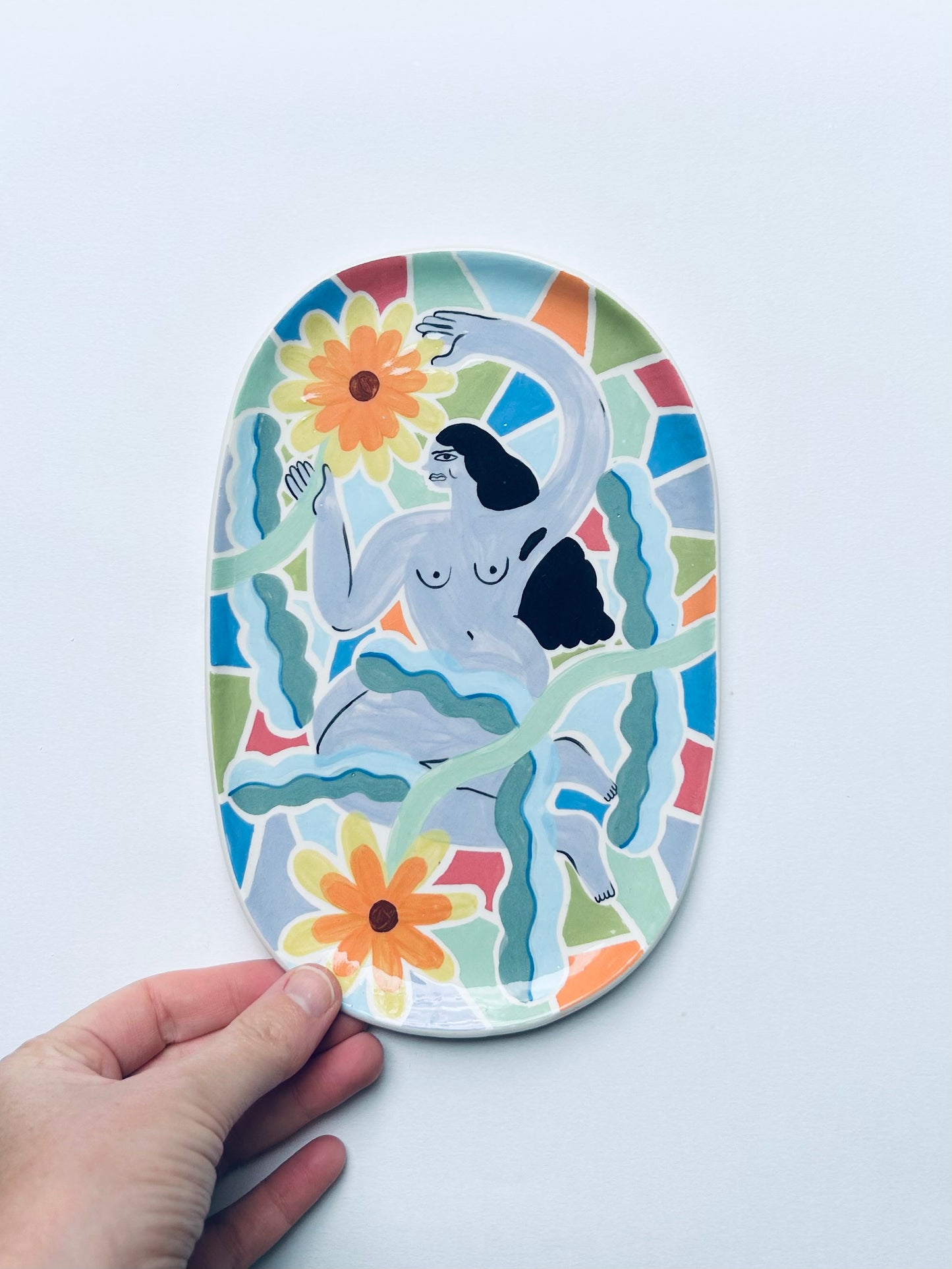 Flower Garden Plate