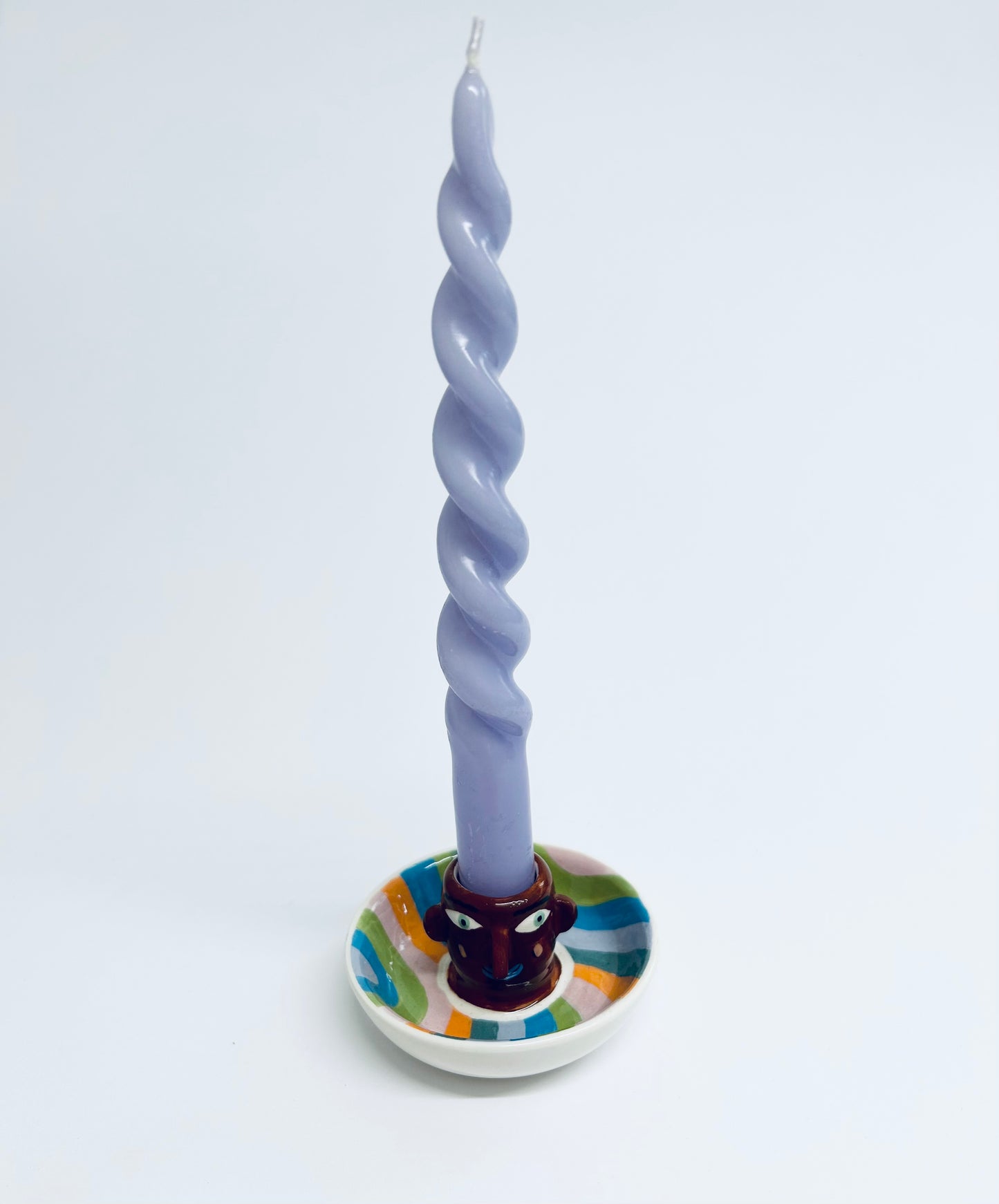Face candlestick holder