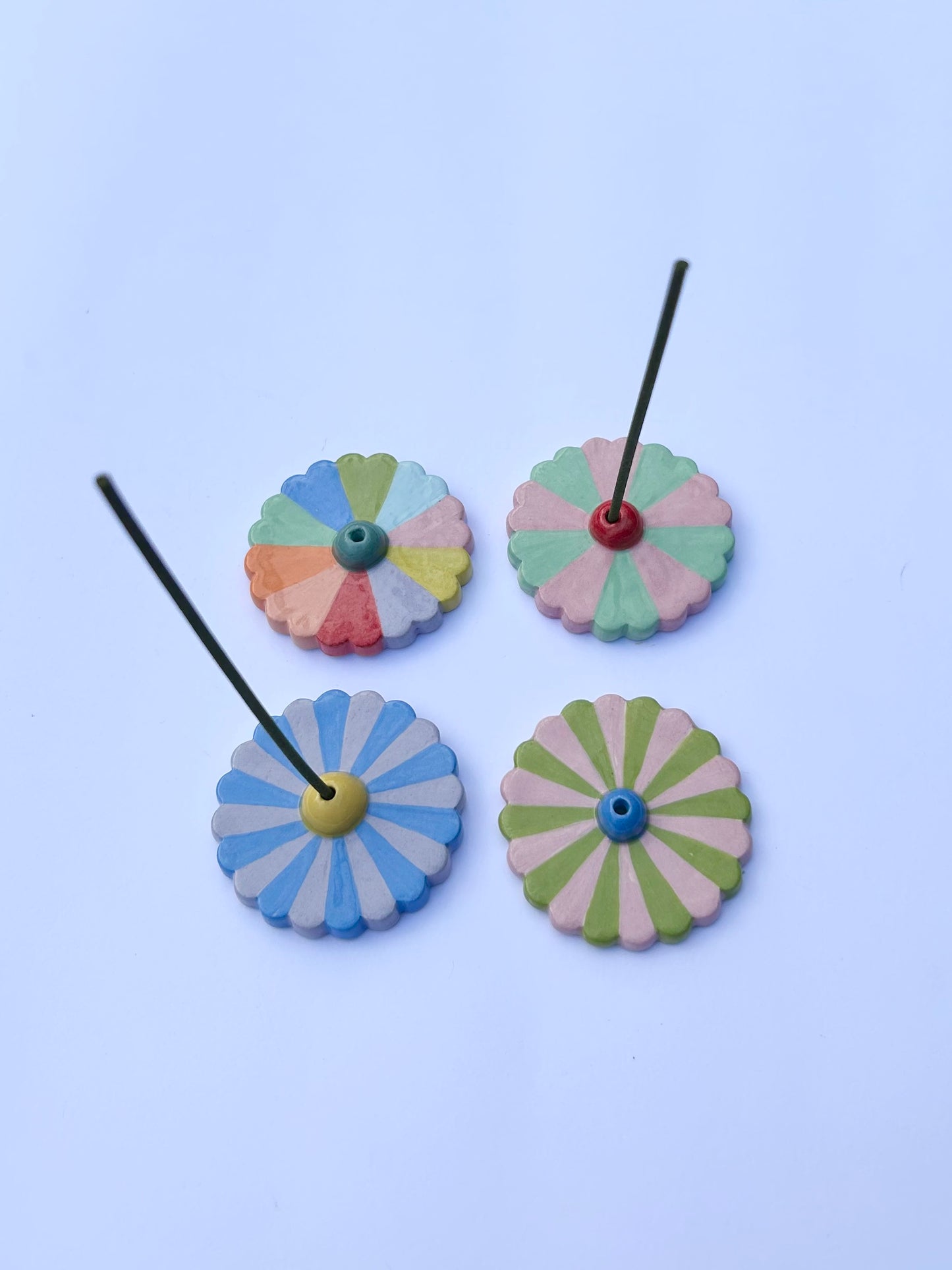 Rainbow Flowers Incense Holder