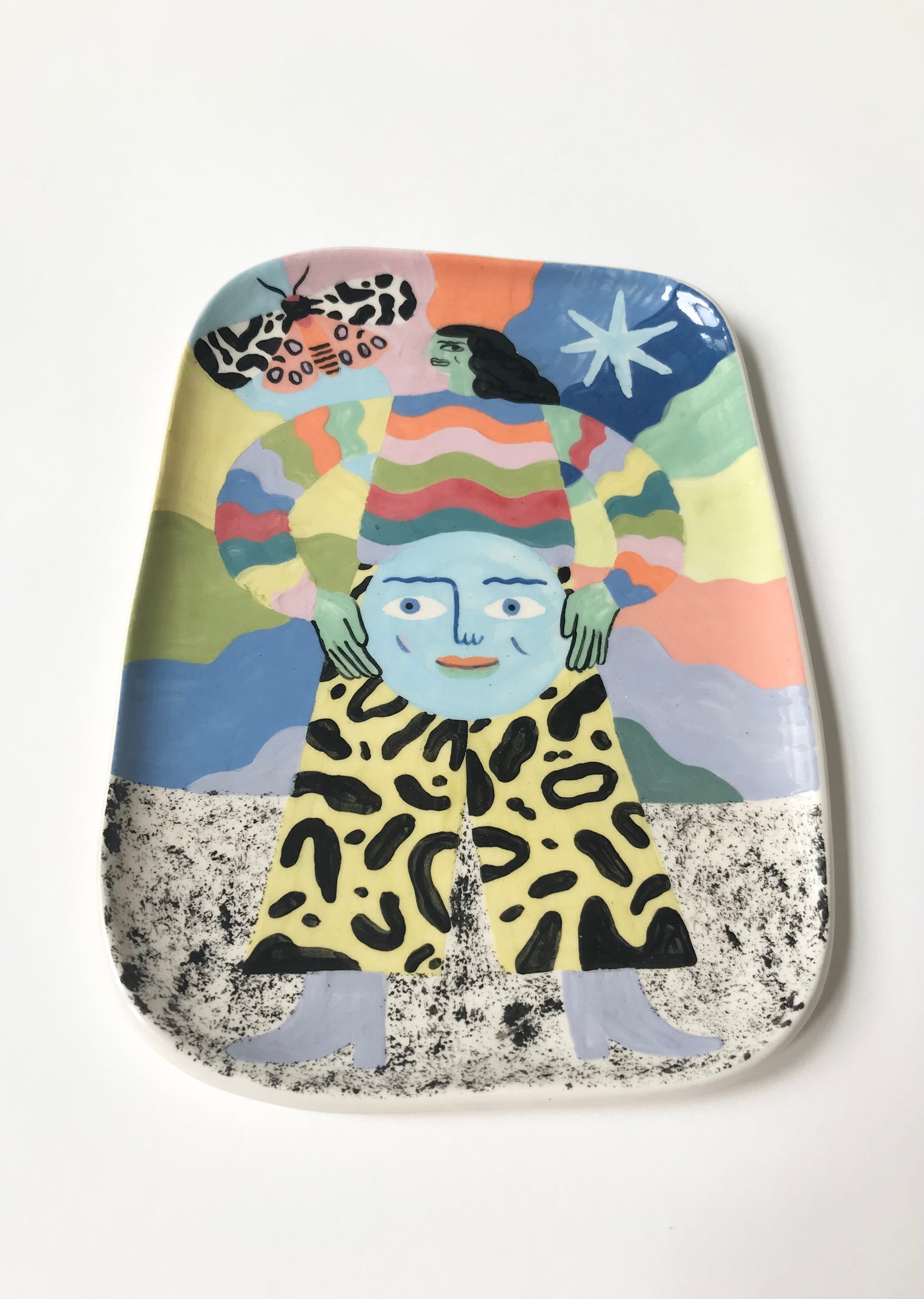 Moth & Moon Plate