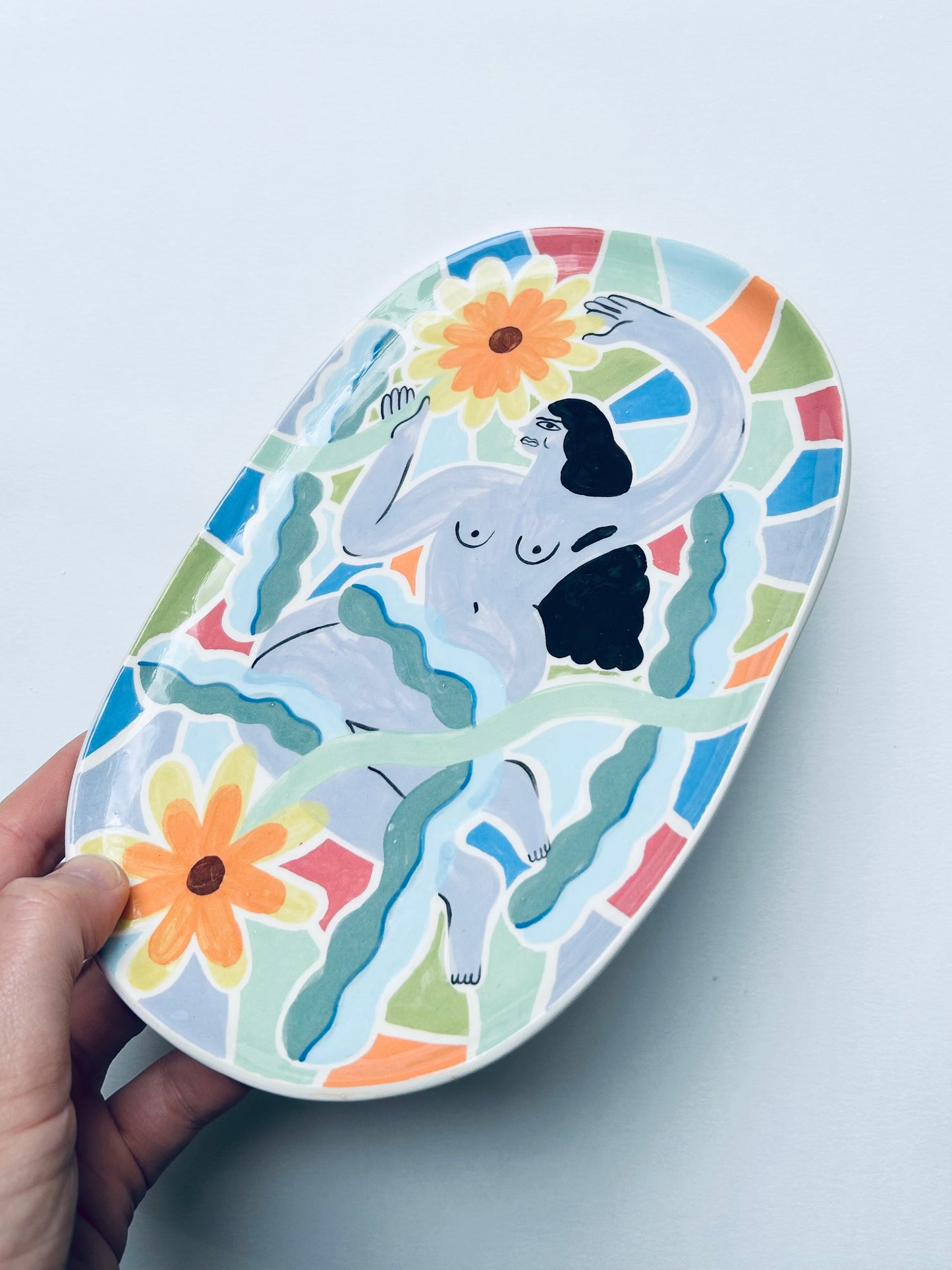 Flower Garden Plate
