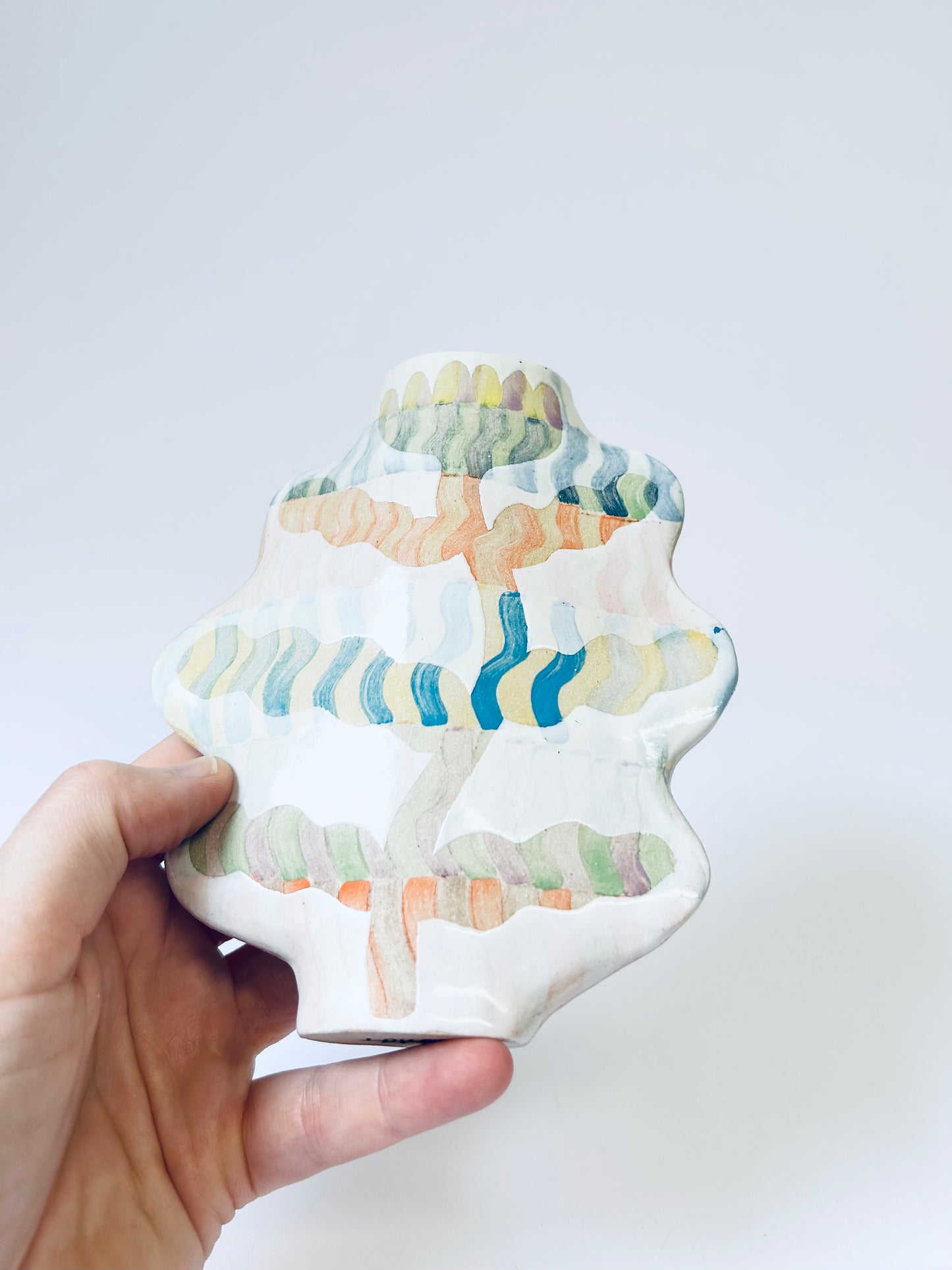 Wavy Wall Vase