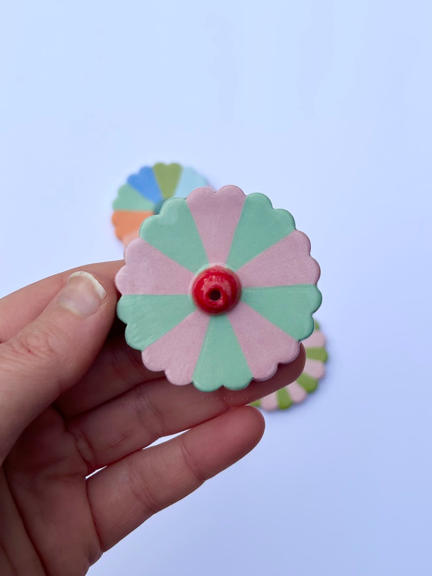 Rainbow Flowers Incense Holder