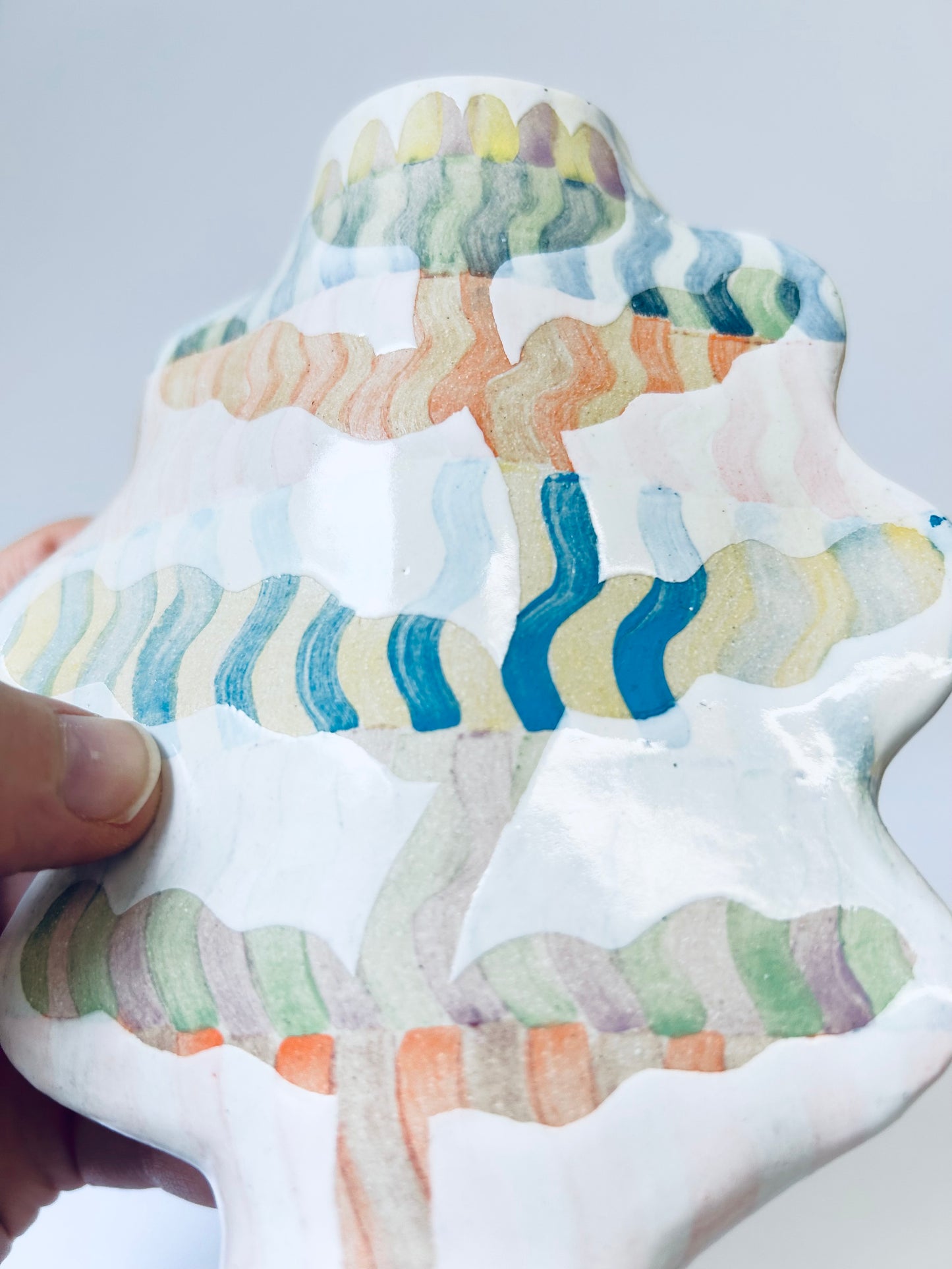 Wavy Wall Vase