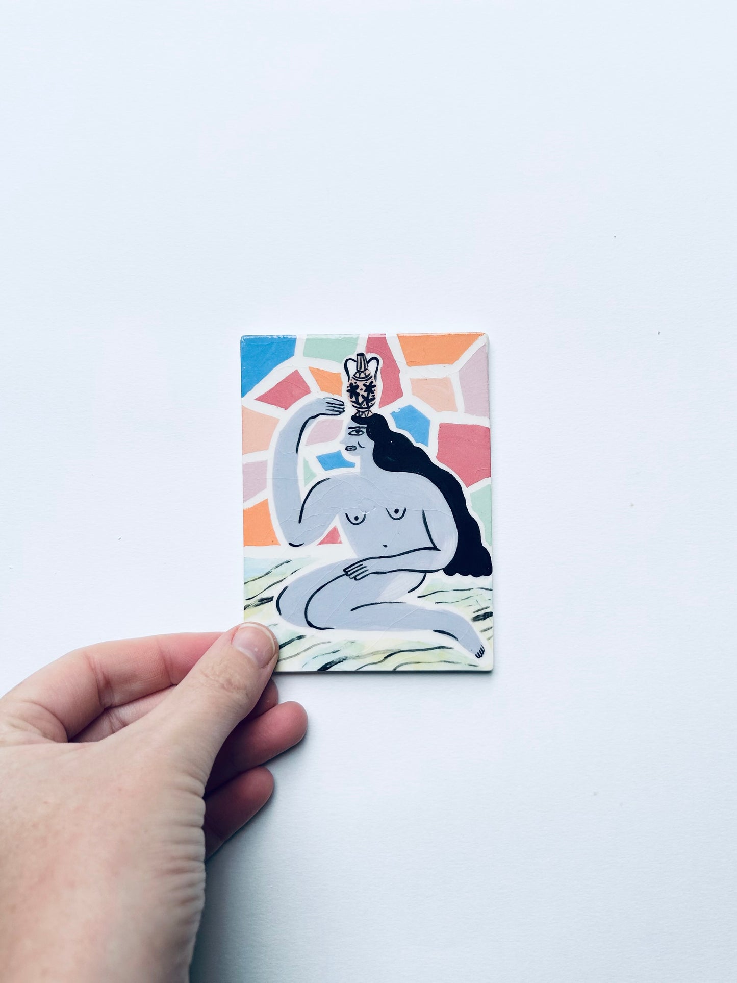 Kneeling Goddess Tile