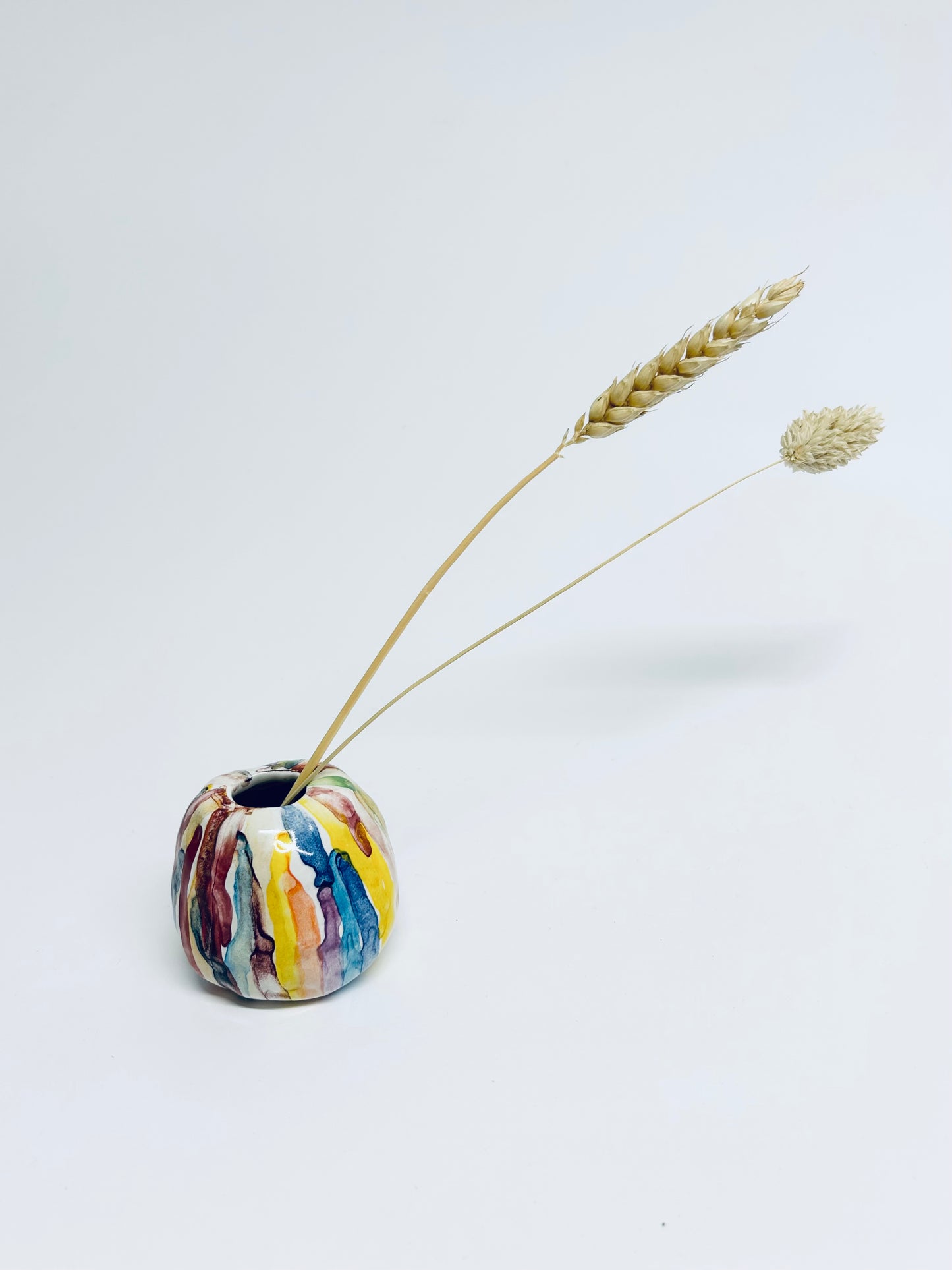 Painterly candlestick holder/vase