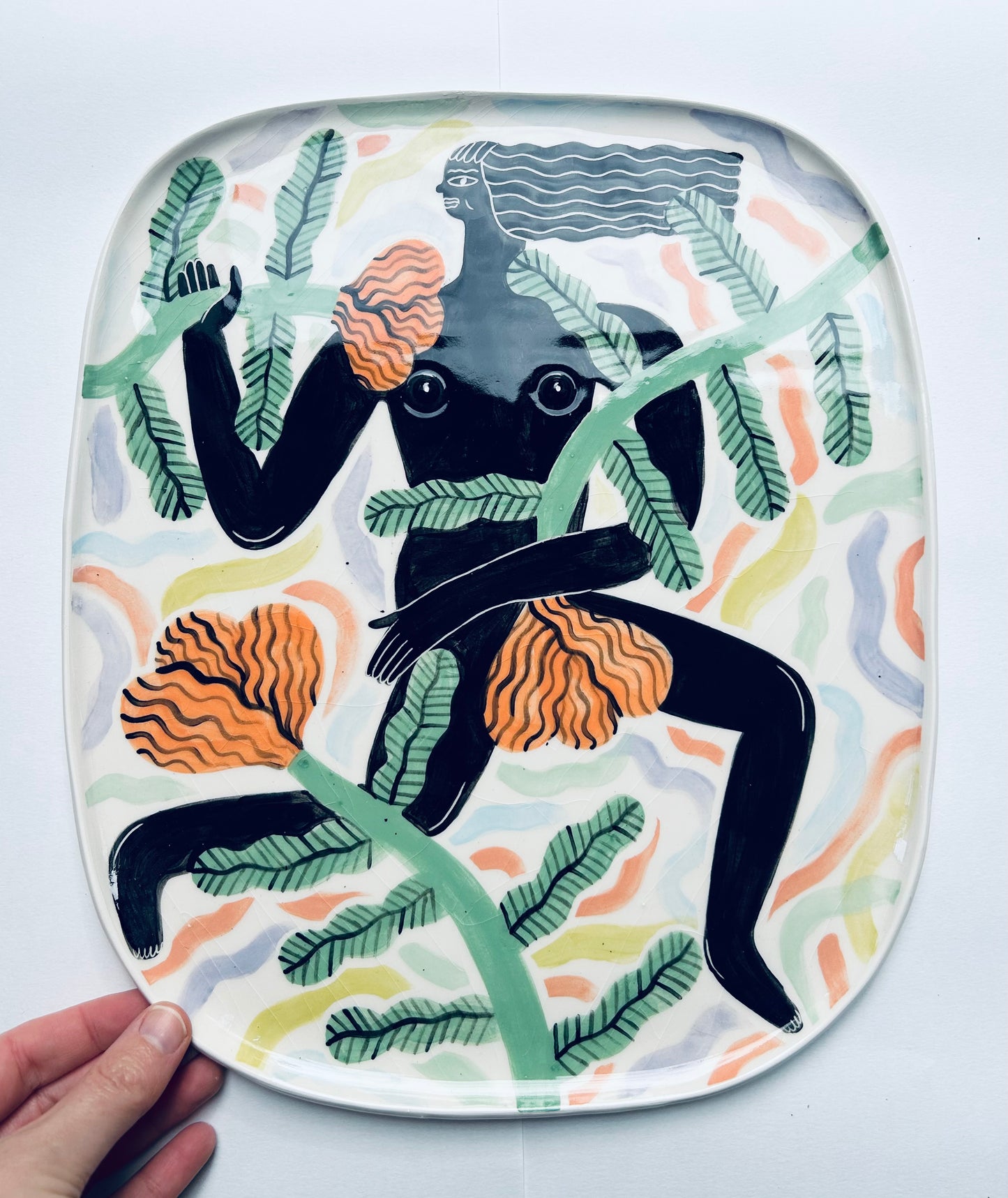 Running Woman Plate