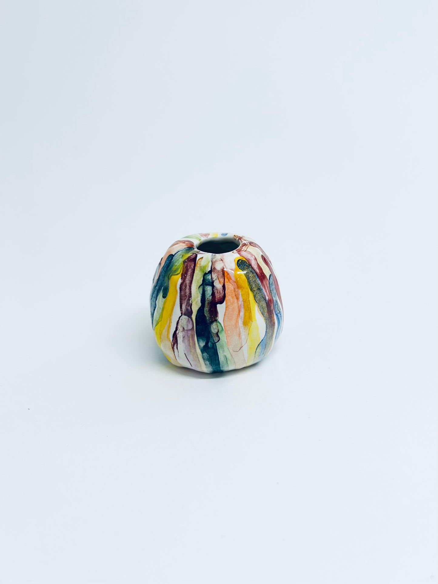 Painterly candlestick holder/vase