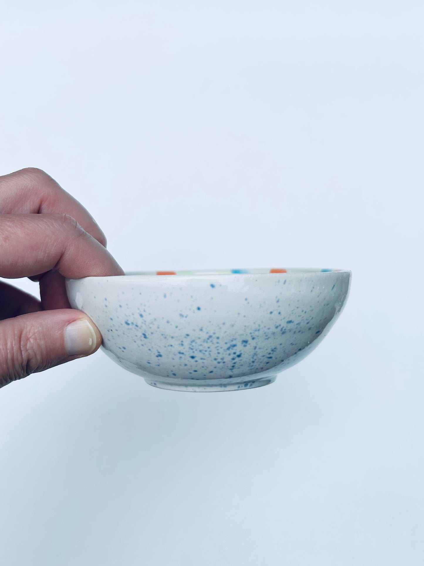 Colourful face dish small