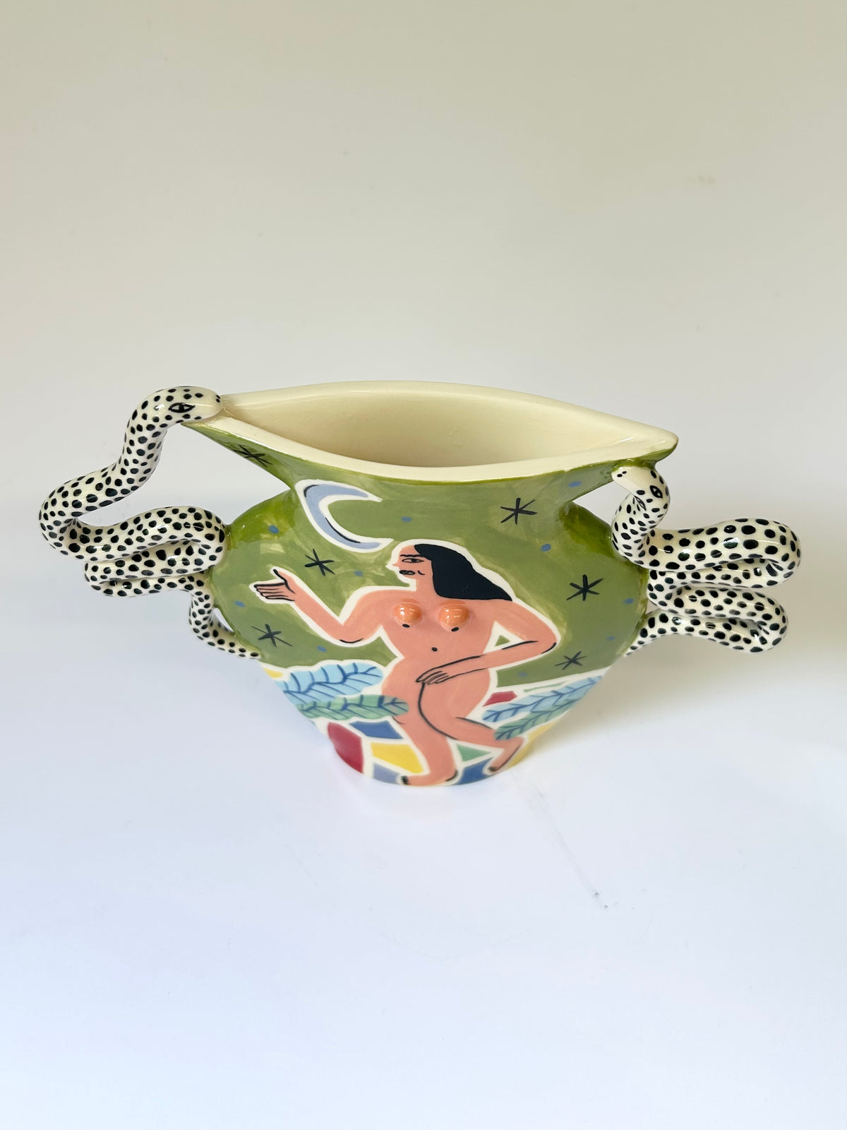 Moon & Snake Vase