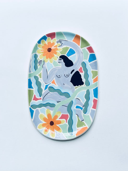 Flower Garden Plate