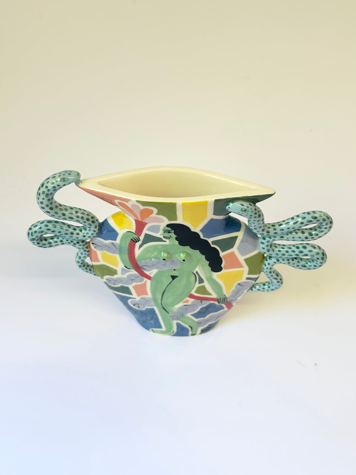 Flower Girl Snake Vase