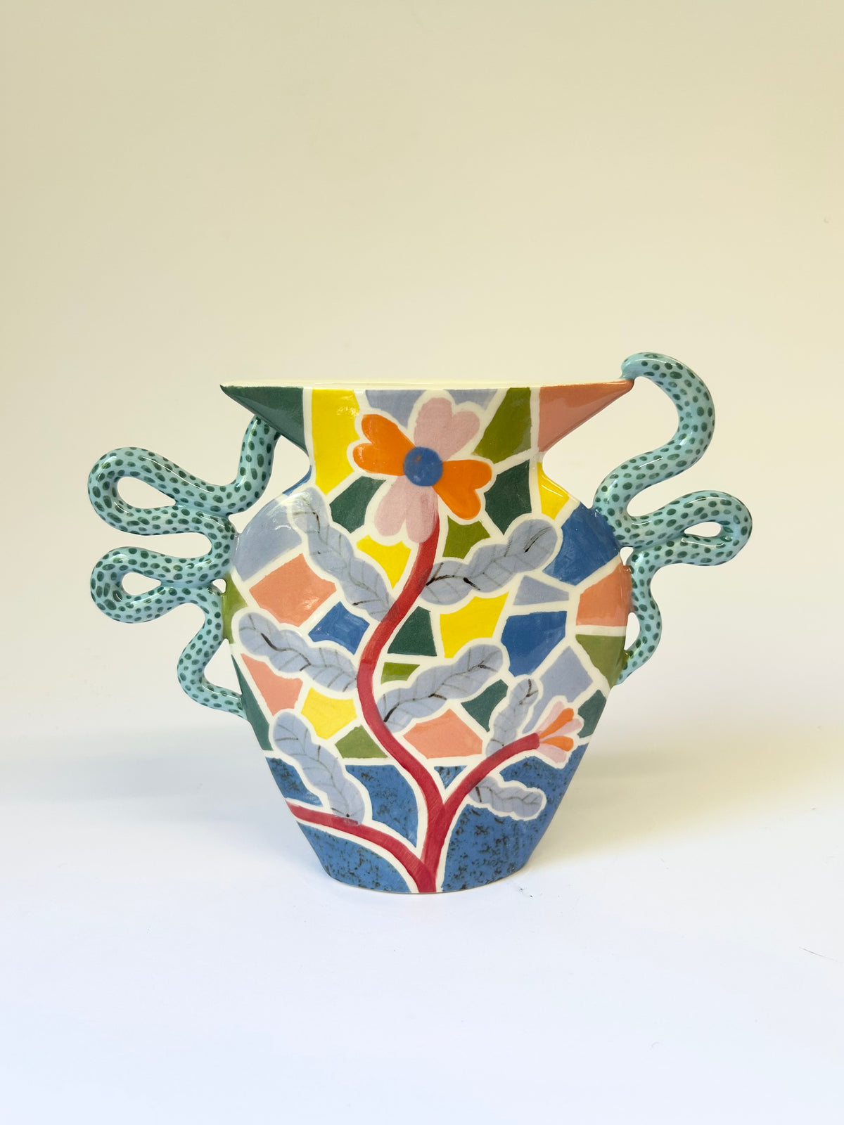 Flower Girl Snake Vase