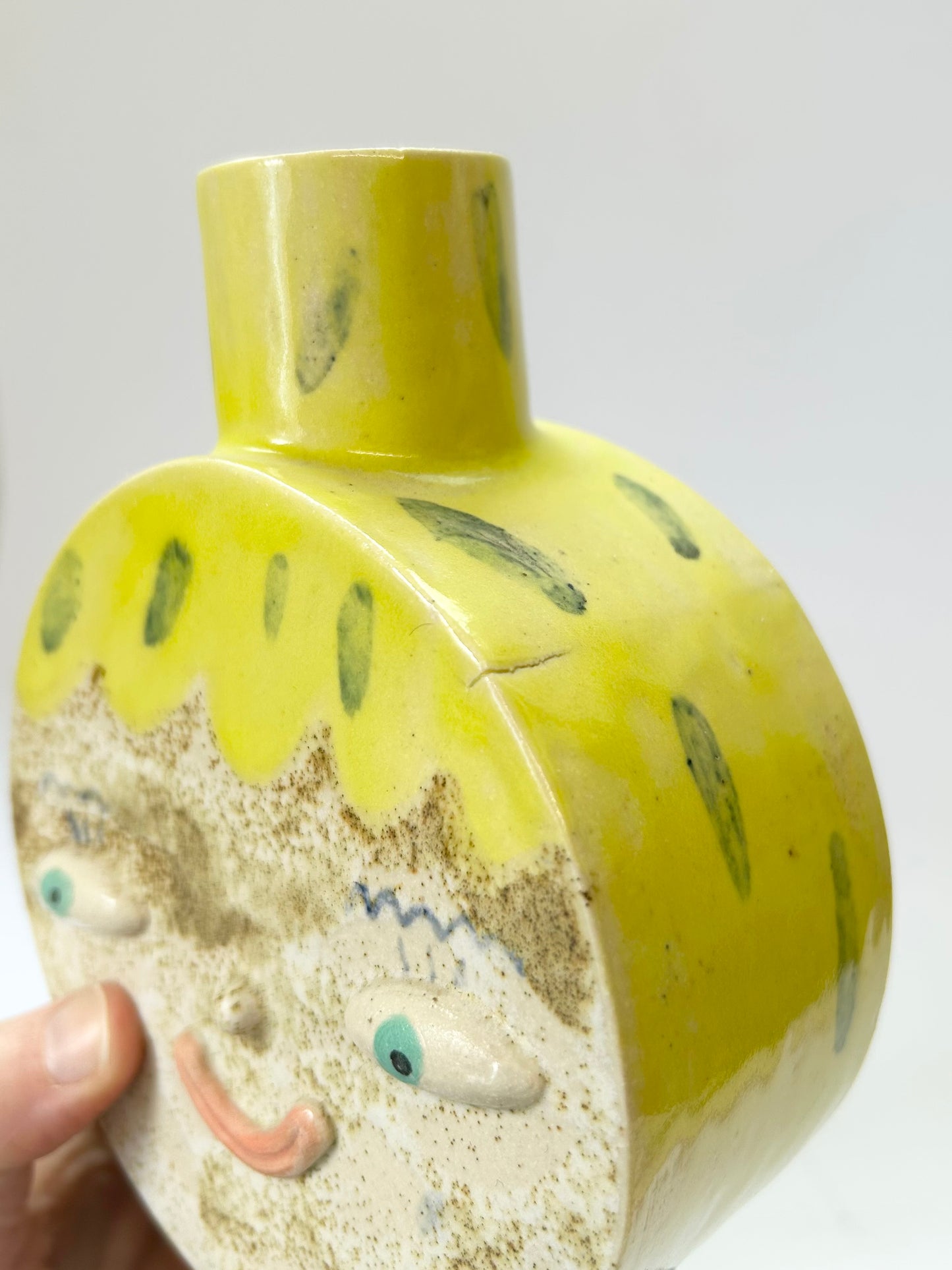 Yellow Hair Vase
