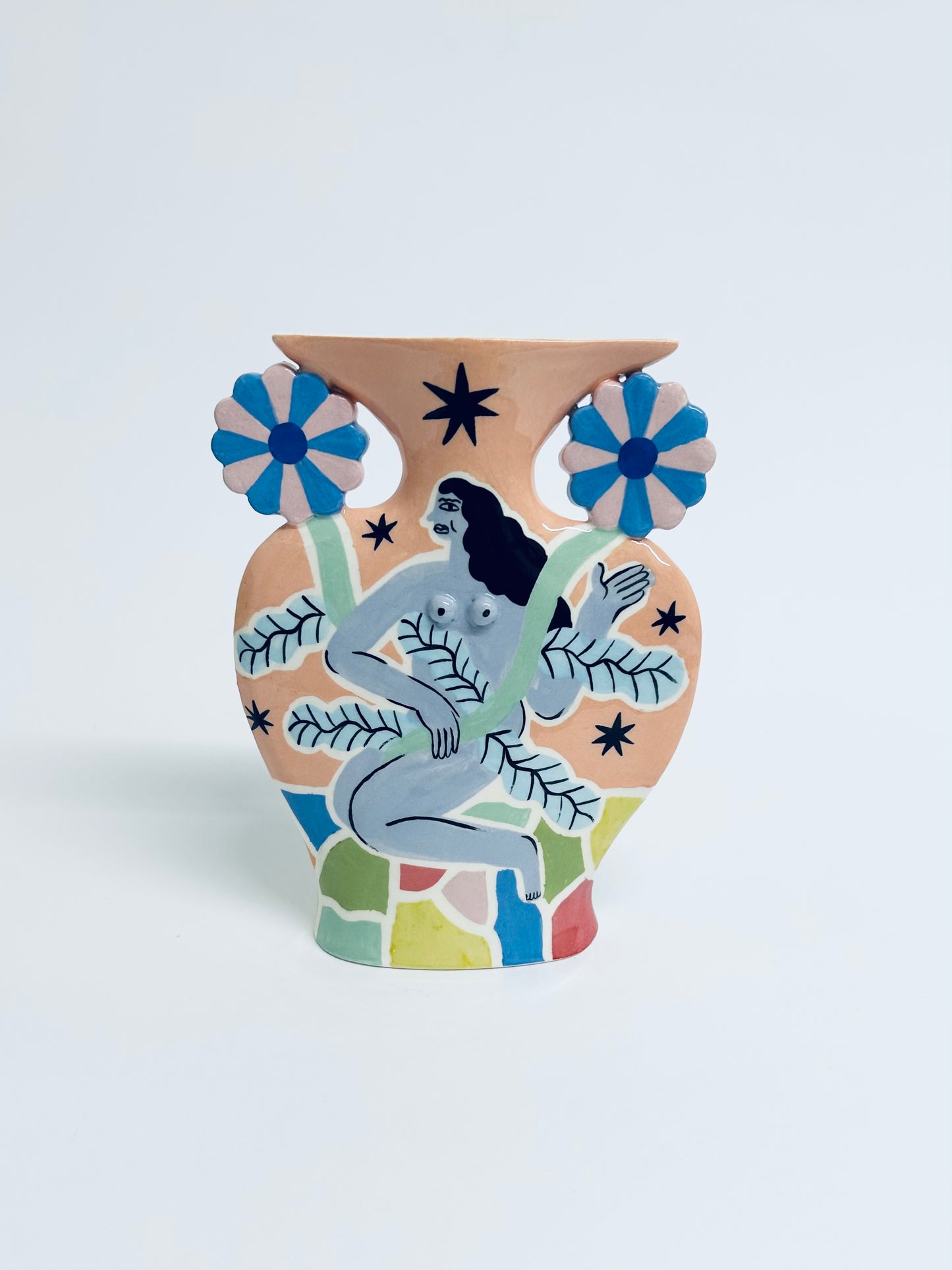 Moonlight Flowers Goddess Vase