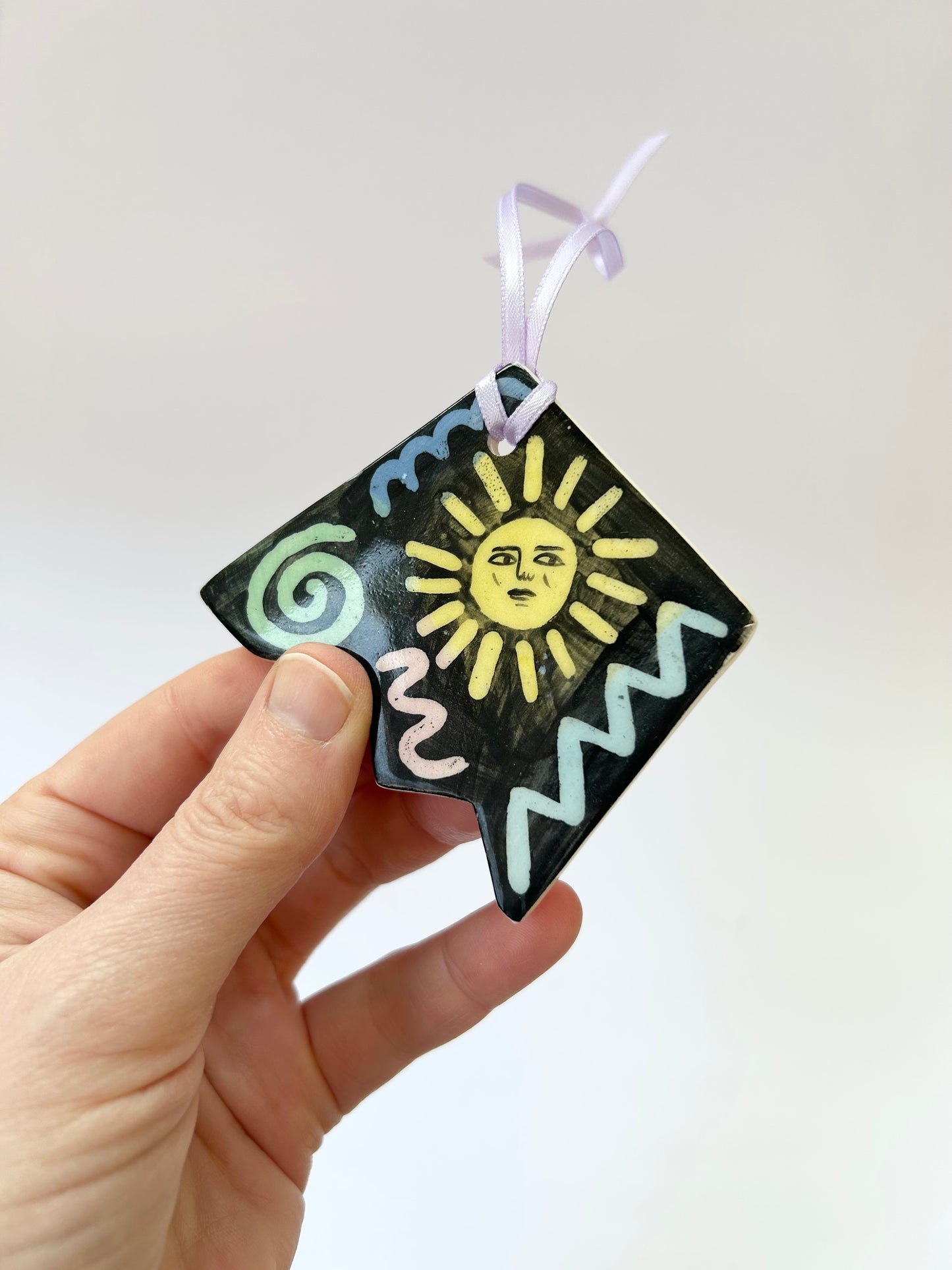 Colourful “off cut” decorations