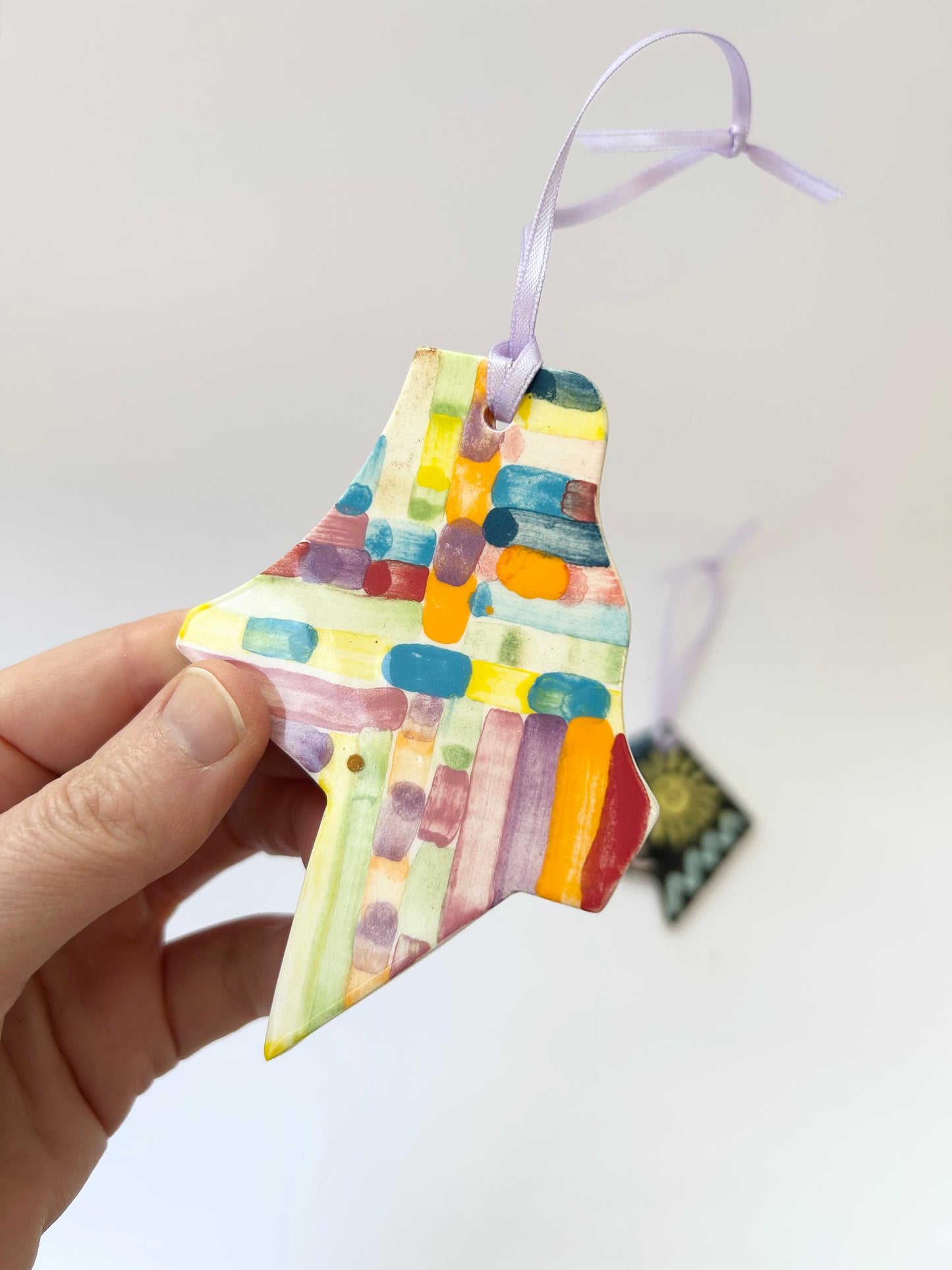 Colourful “off cut” decorations