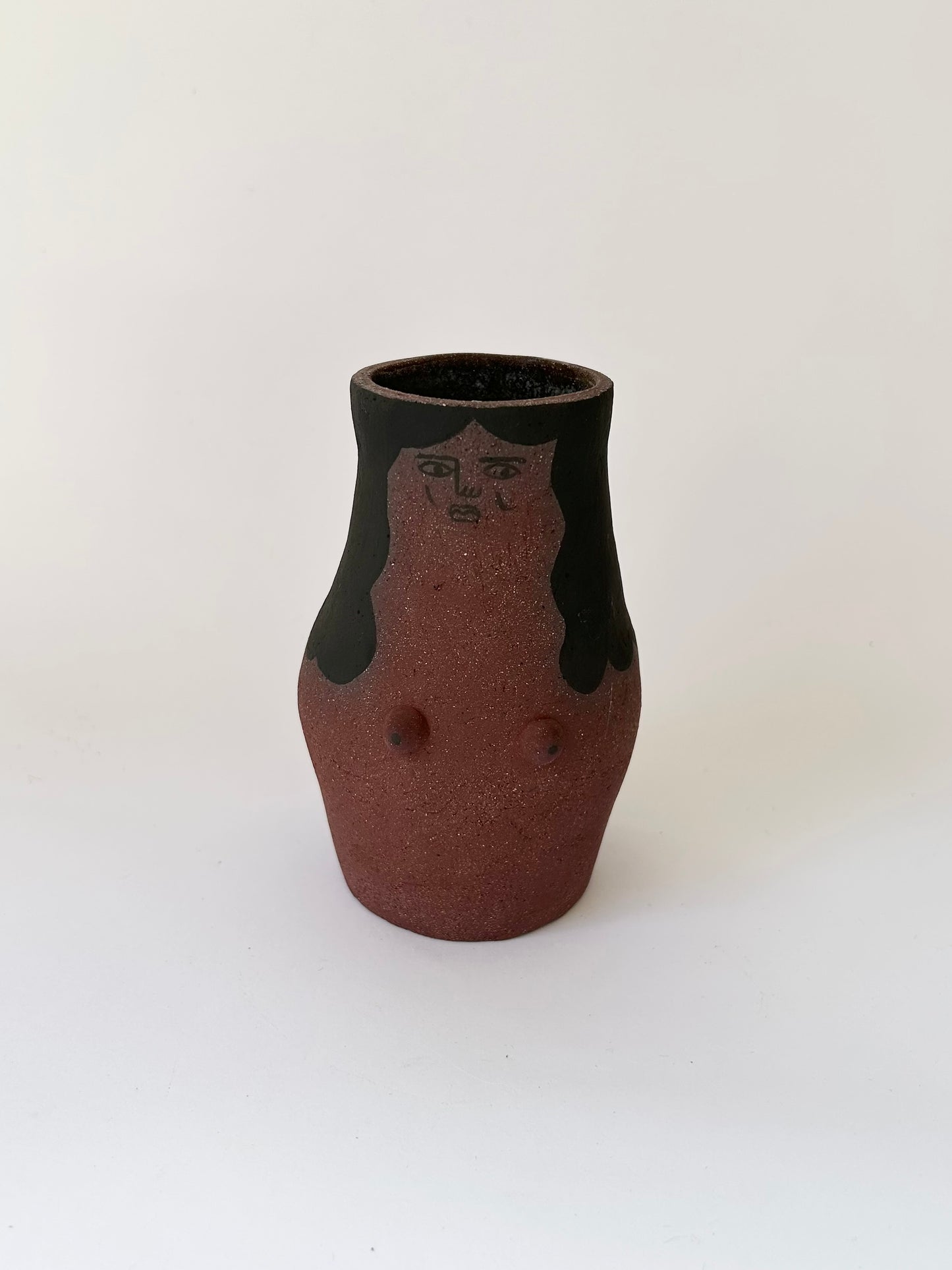 Stoneware Lady Vase
