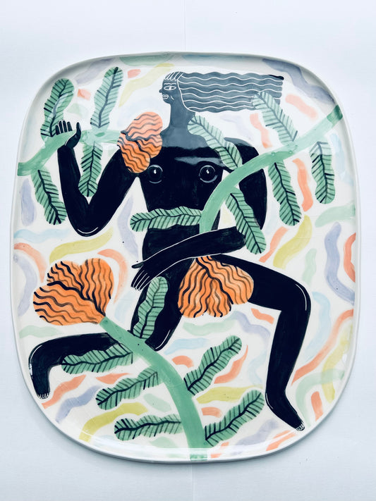 Running Woman Plate