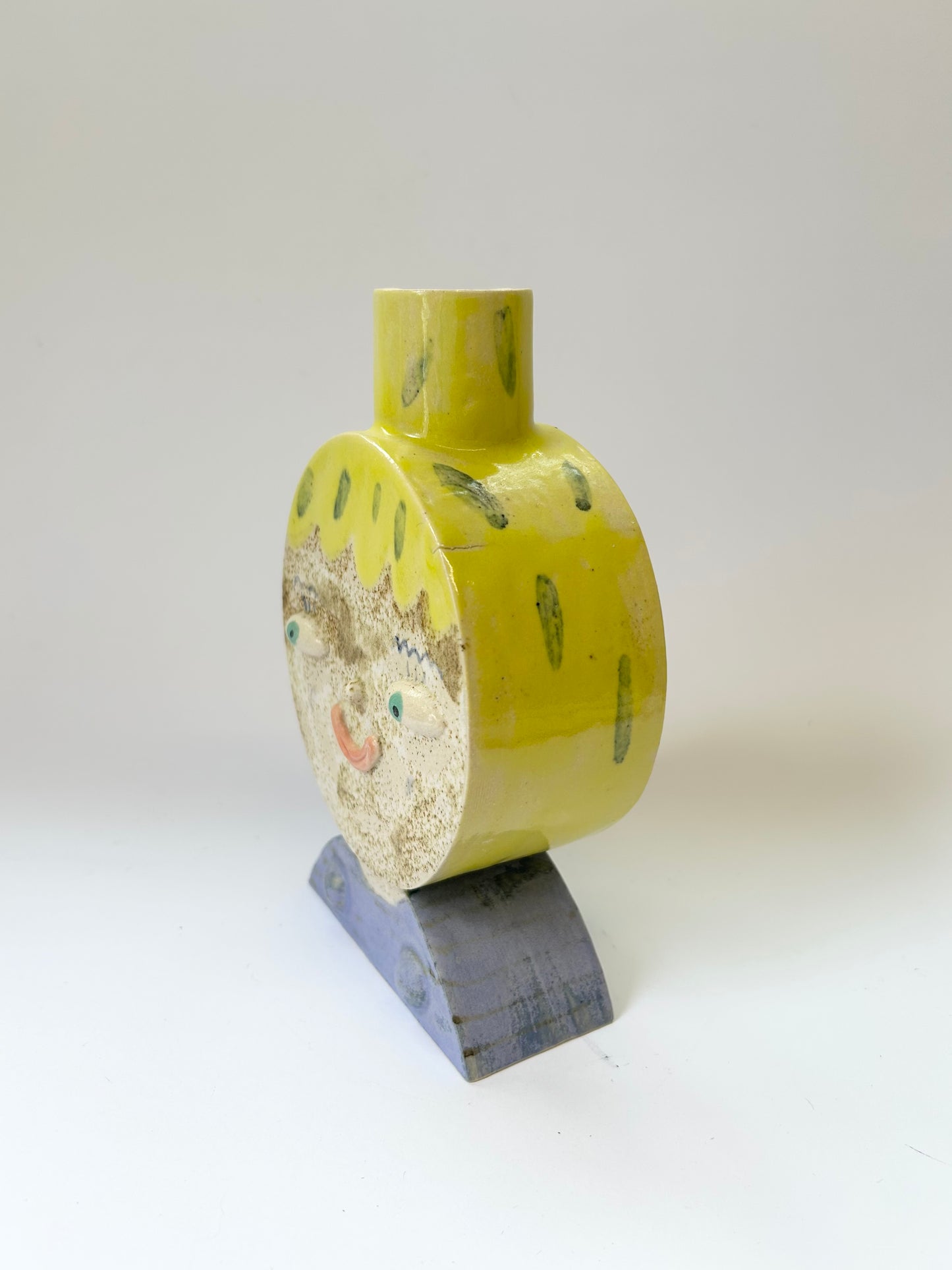 Yellow Hair Vase