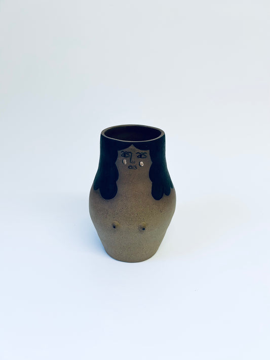 Small Lady Vase Brown