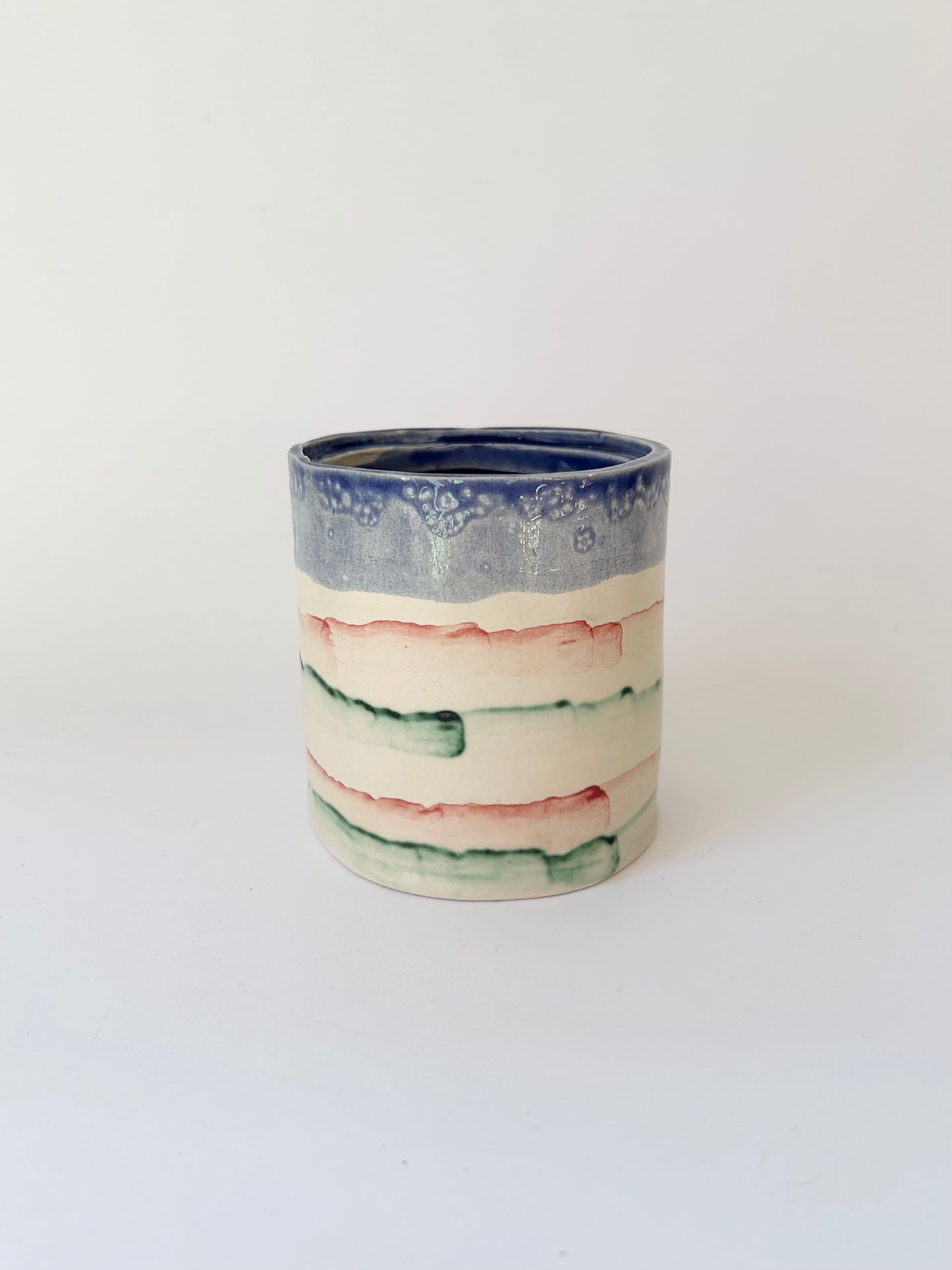 Stripy pot