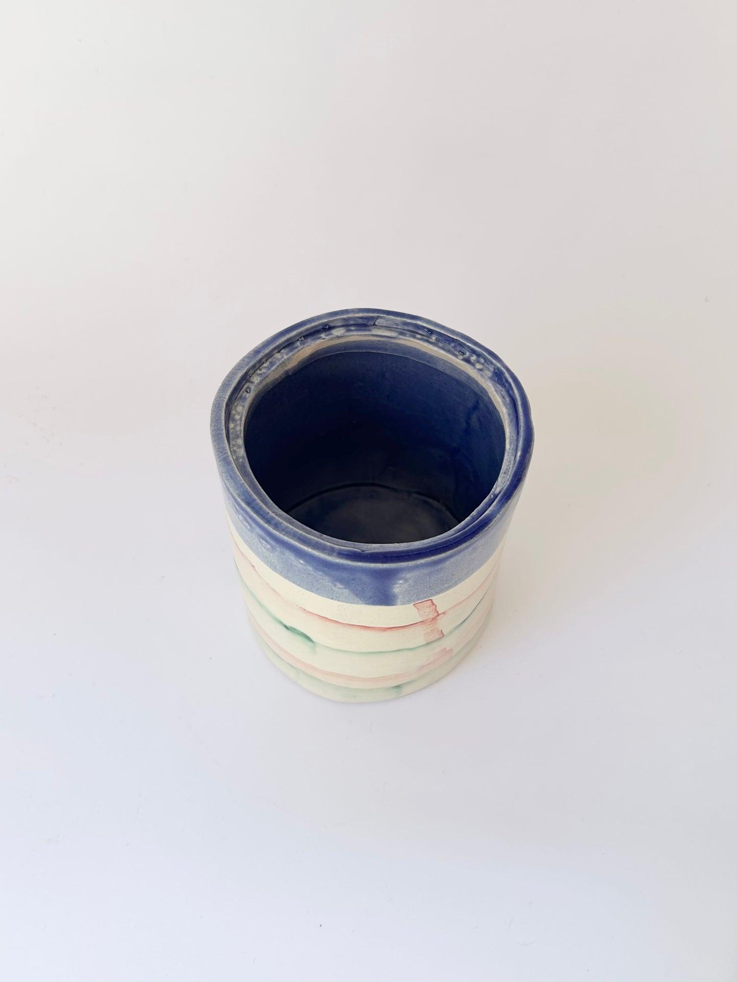 Stripy pot