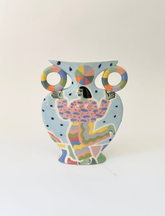Circus Juggling Act Vase