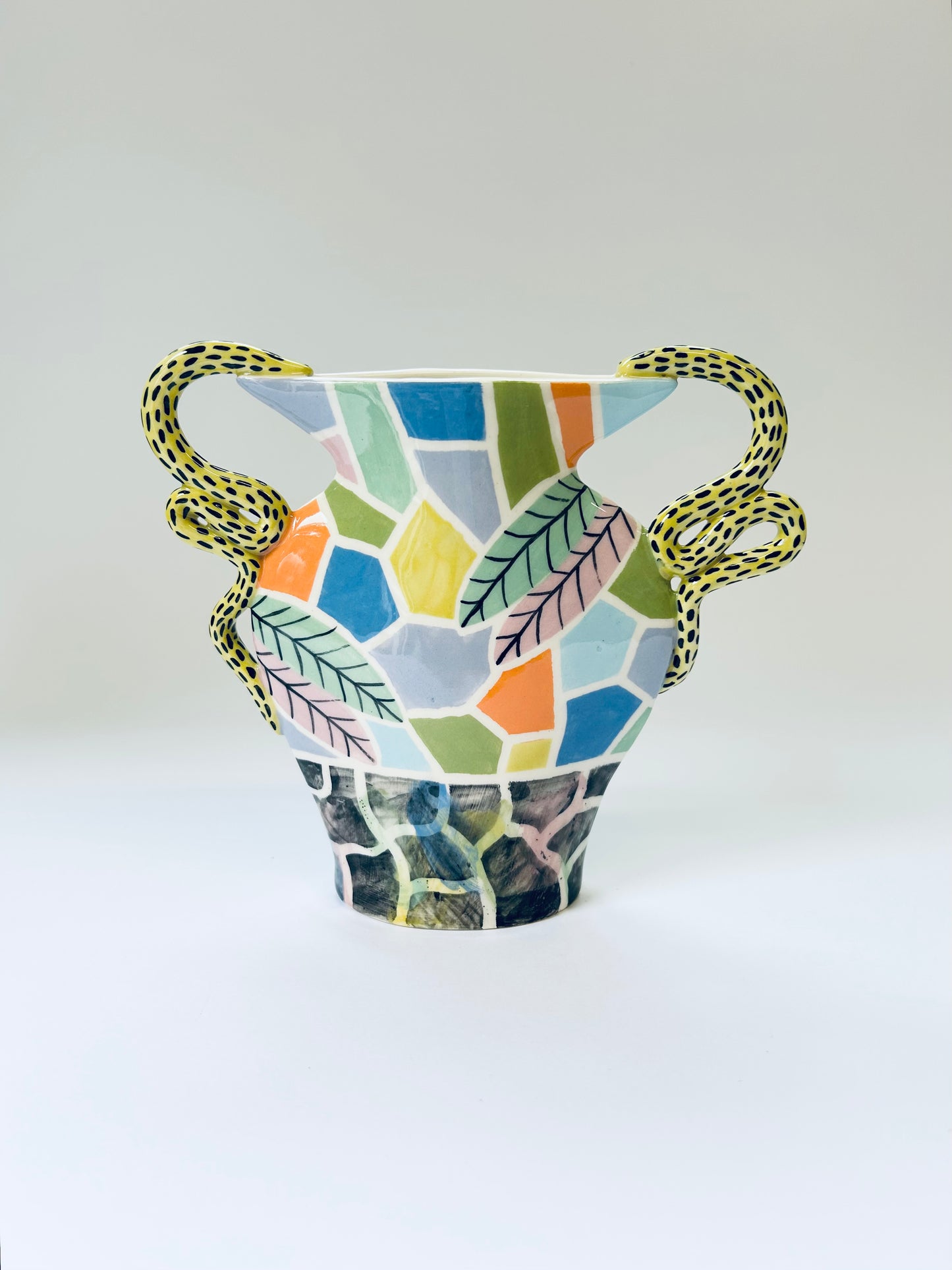 Mosaic Flower Goddess Vase