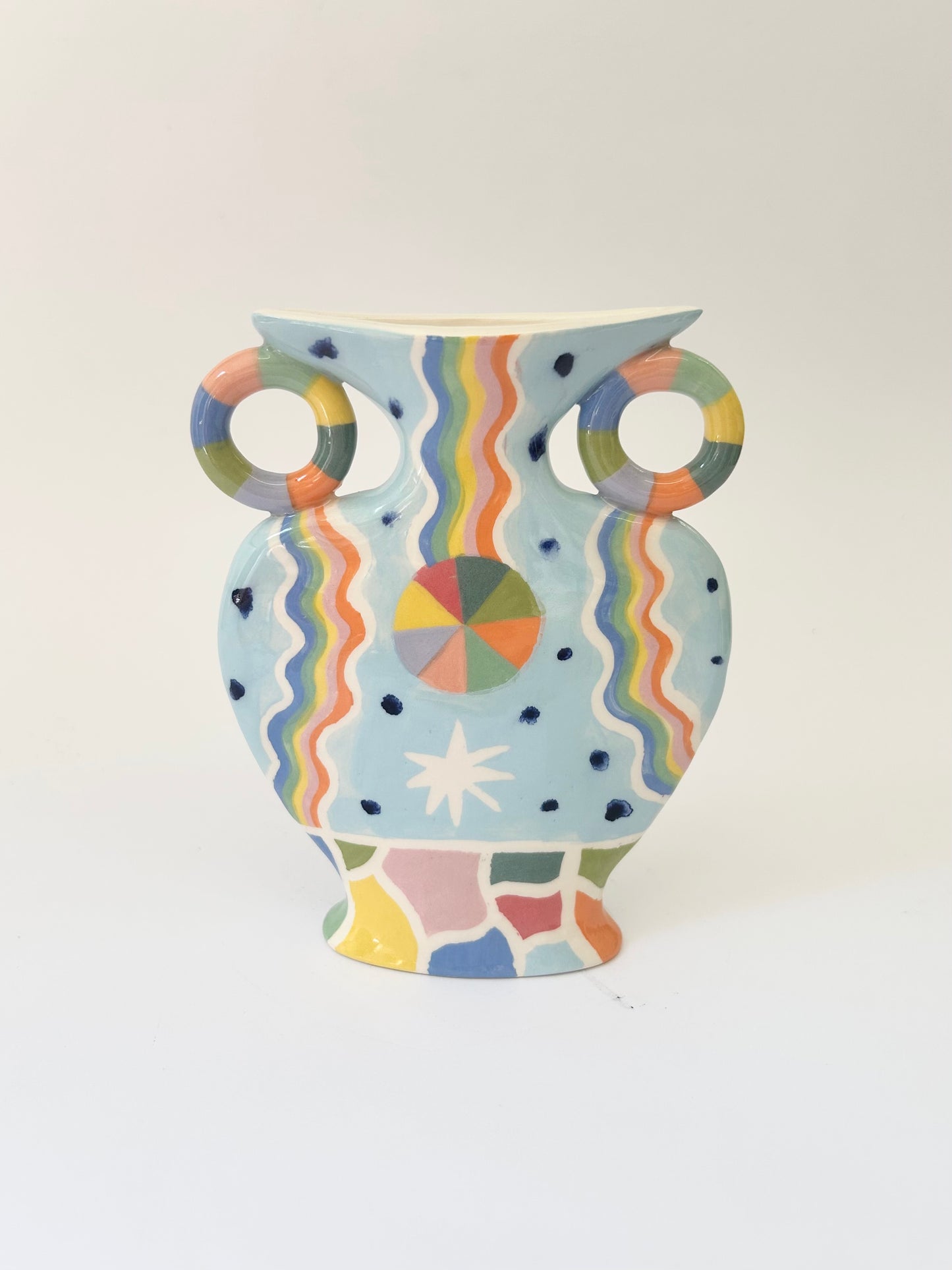 Circus Juggling Act Vase