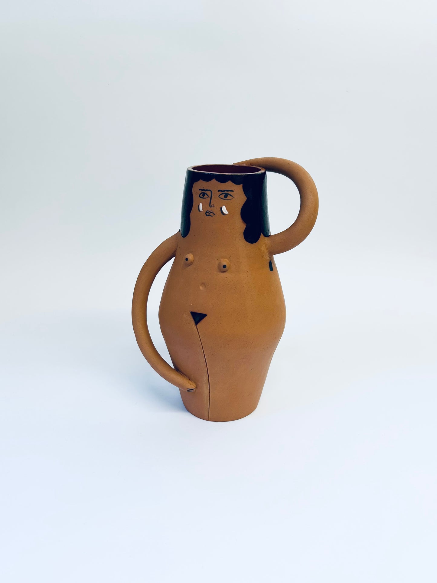 Large Lady Vase Terracotta