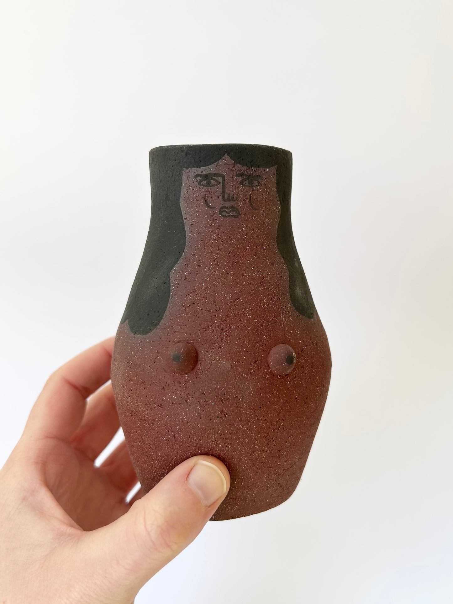 Stoneware Lady Vase