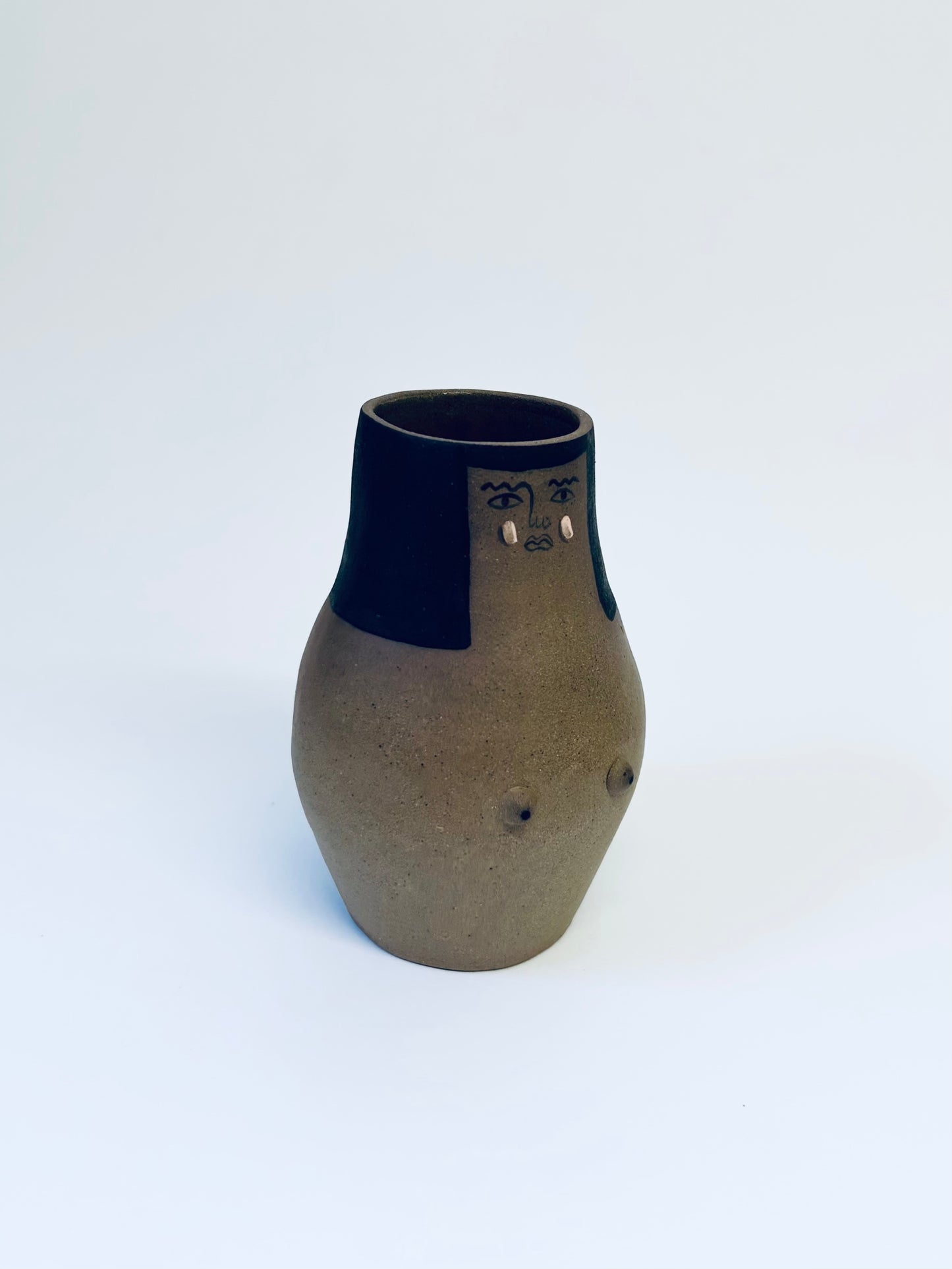 Small Lady Vase Brown