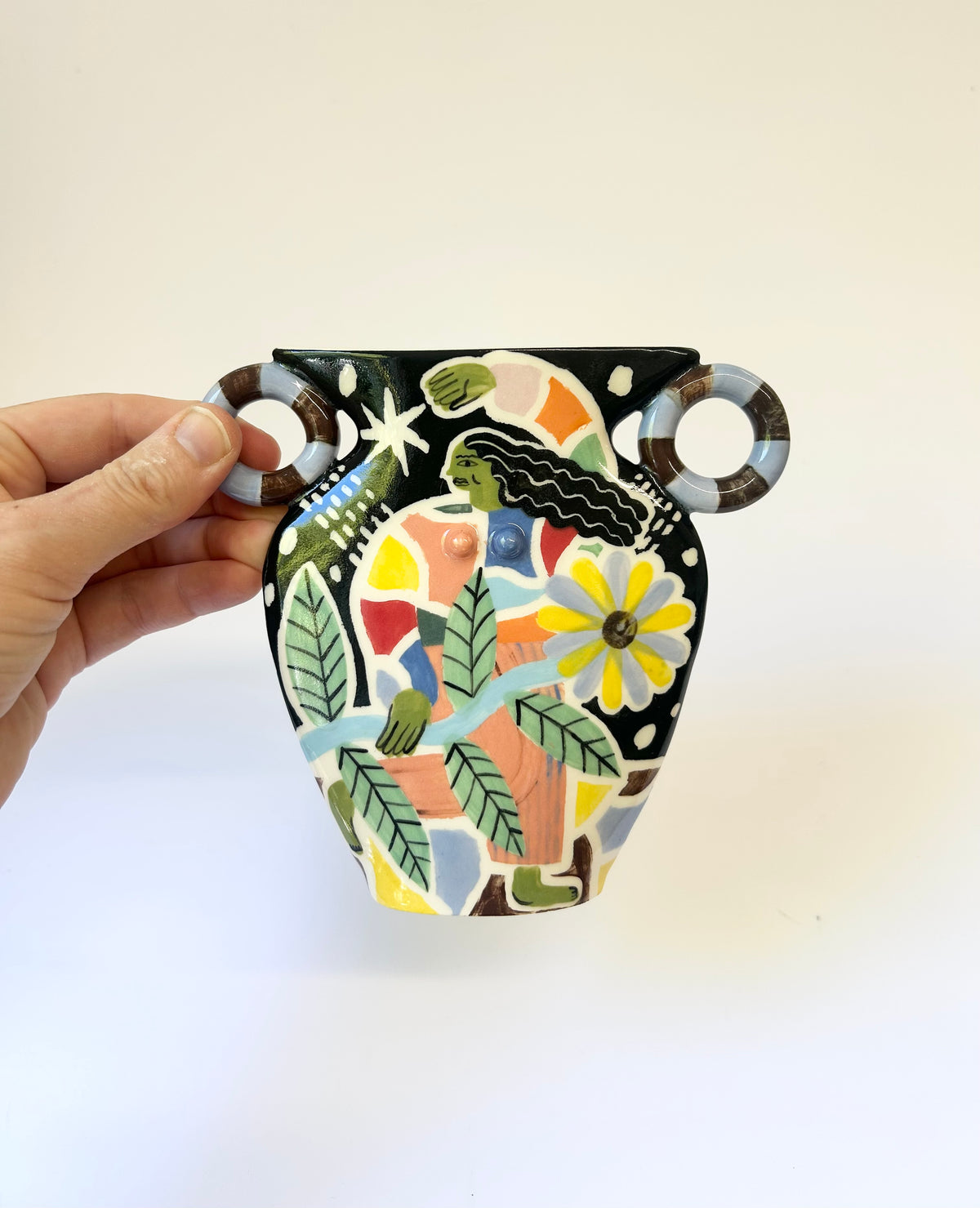 Midnight Flower Power Vase