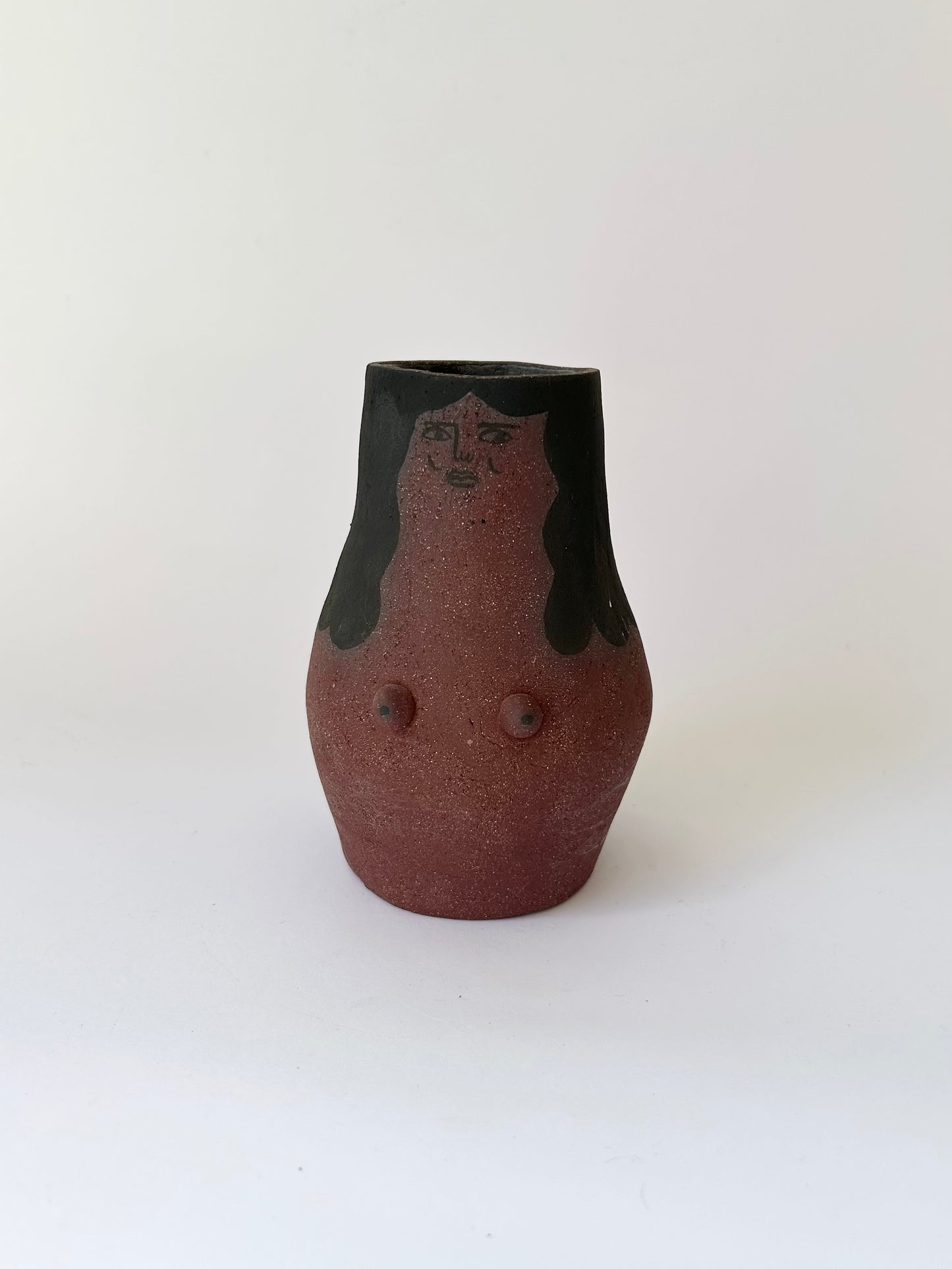 Stoneware Lady Vase