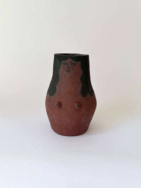 Stoneware Lady Vase
