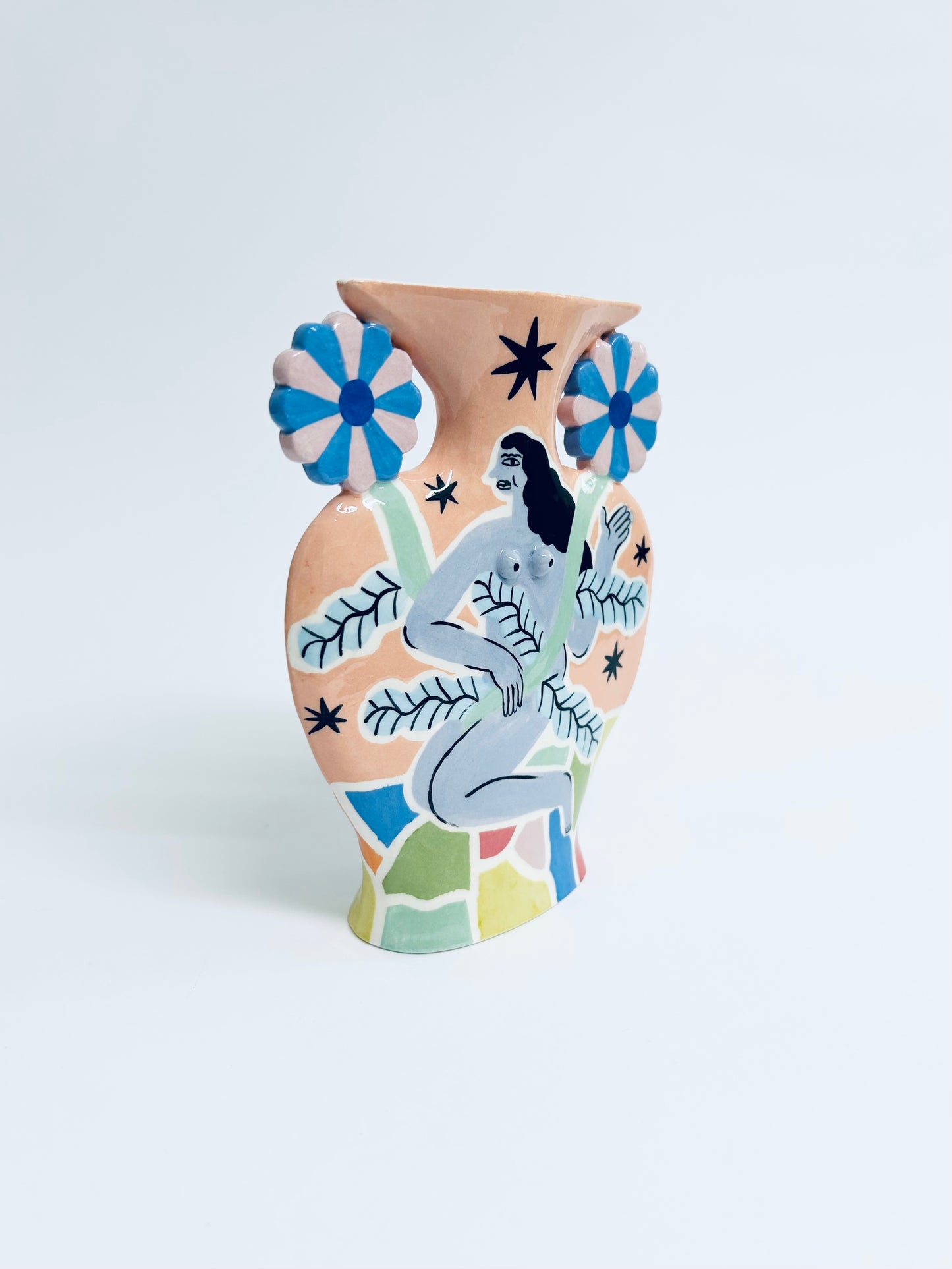 Moonlight Flowers Goddess Vase