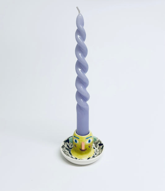 Face candlestick holder