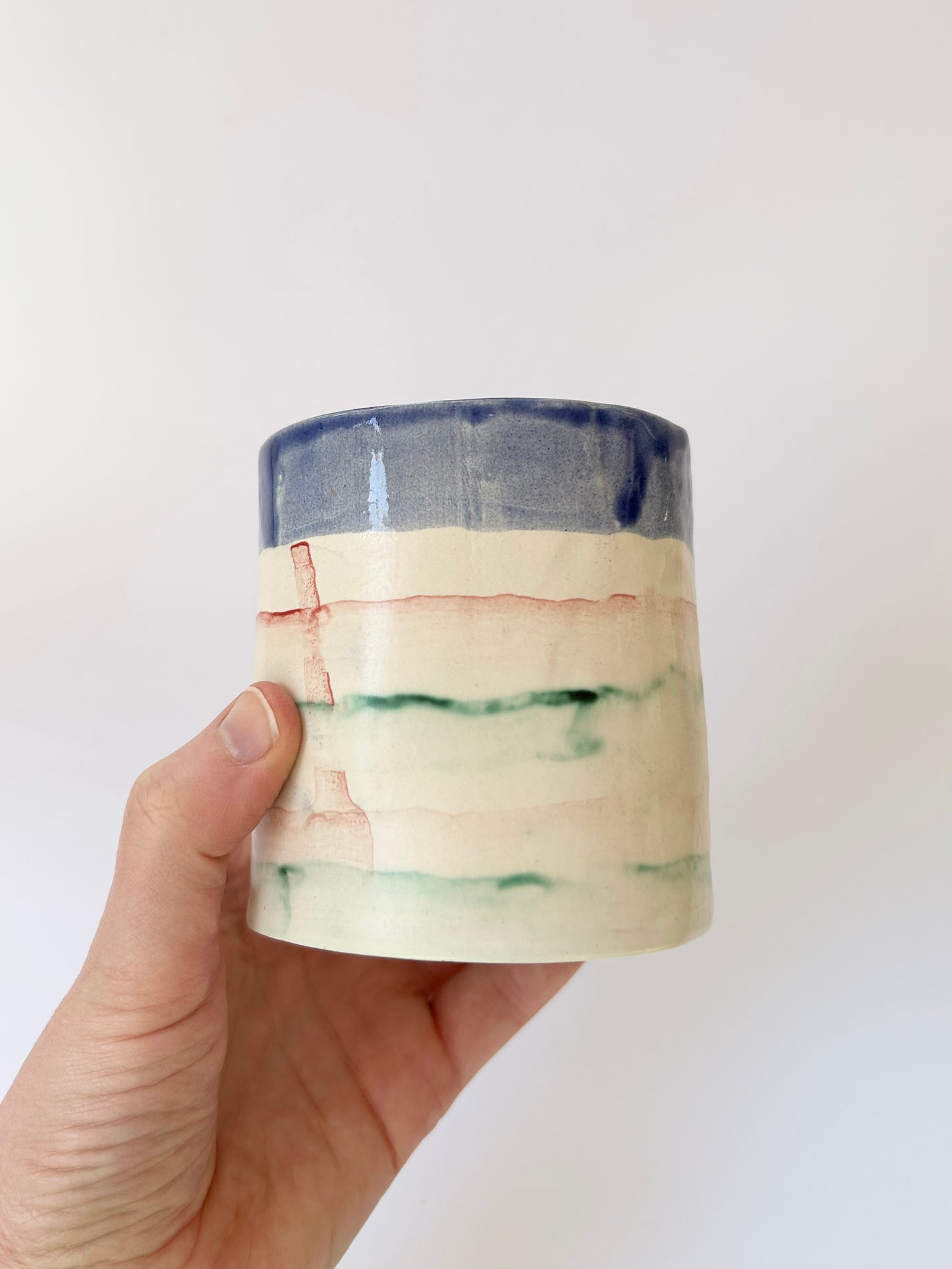 Stripy pot
