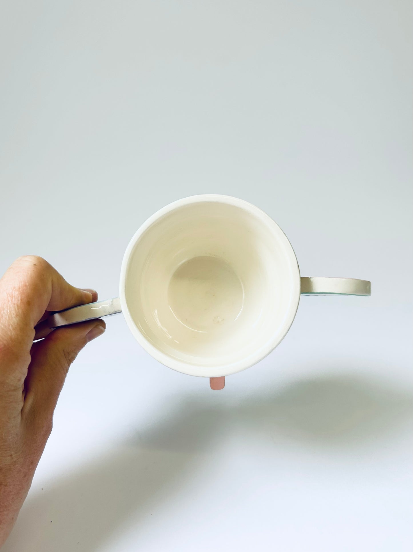 Pink & Green Speckled Cup