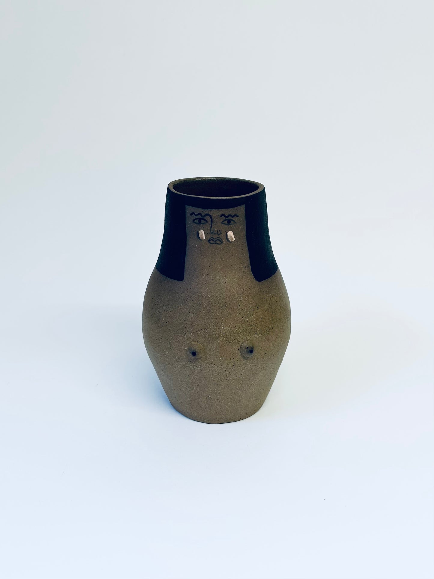 Small Lady Vase Brown