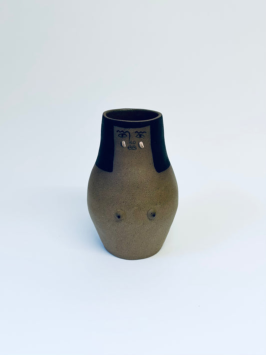 Small Lady Vase Brown